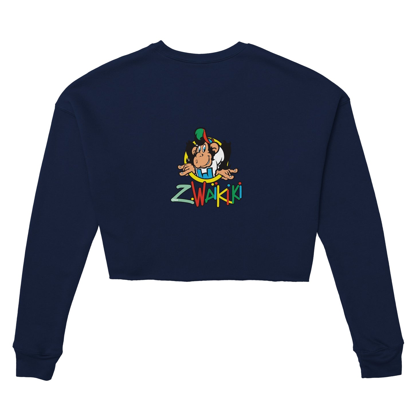 sweat waikiki gen z womens cropped sweatshirt bella canvas 7503 singe vintage y2k années 90