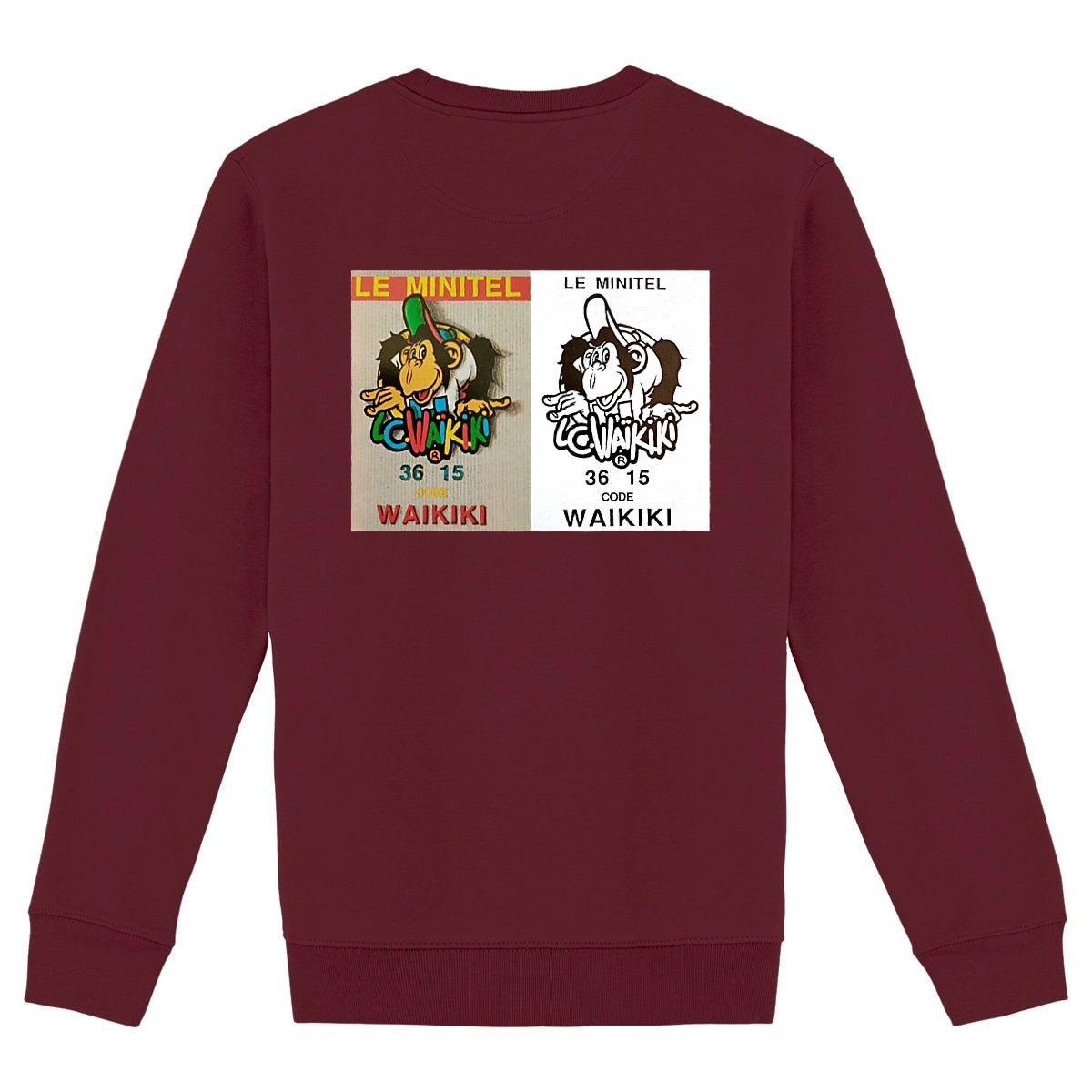 sweat waikiki gen z sweat unisex logo marque front singe vintage y2k années 90