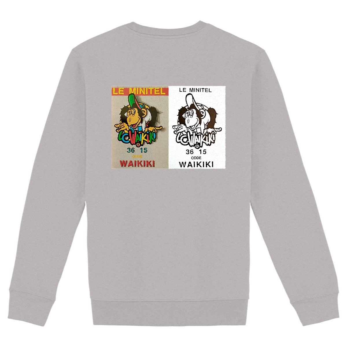 sweat waikiki gen z sweat unisex logo marque front singe vintage y2k années 90
