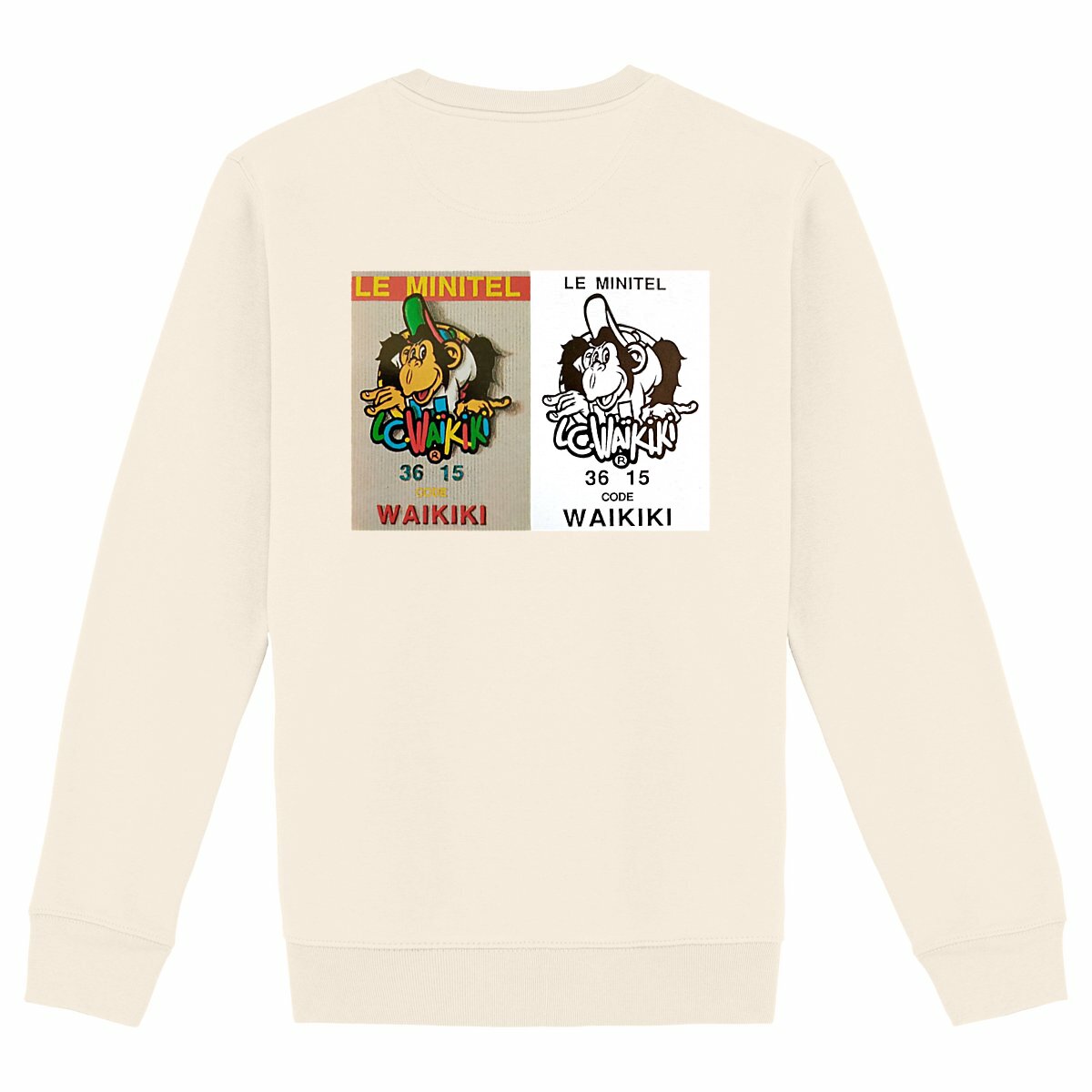 sweat waikiki gen z sweat unisex logo marque front singe vintage y2k années 90