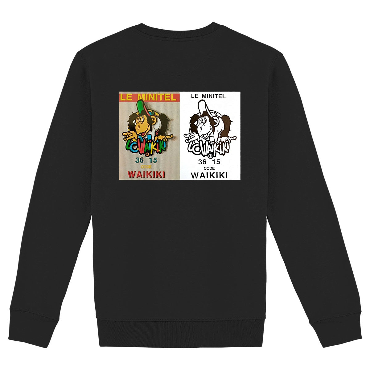 sweat waikiki gen z sweat unisex logo marque front singe vintage y2k années 90