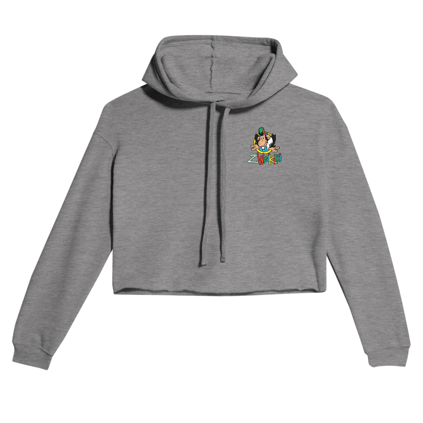 sweat waikiki gen z womens cropped hoodie bella canvas 7502 singe vintage y2k années 90