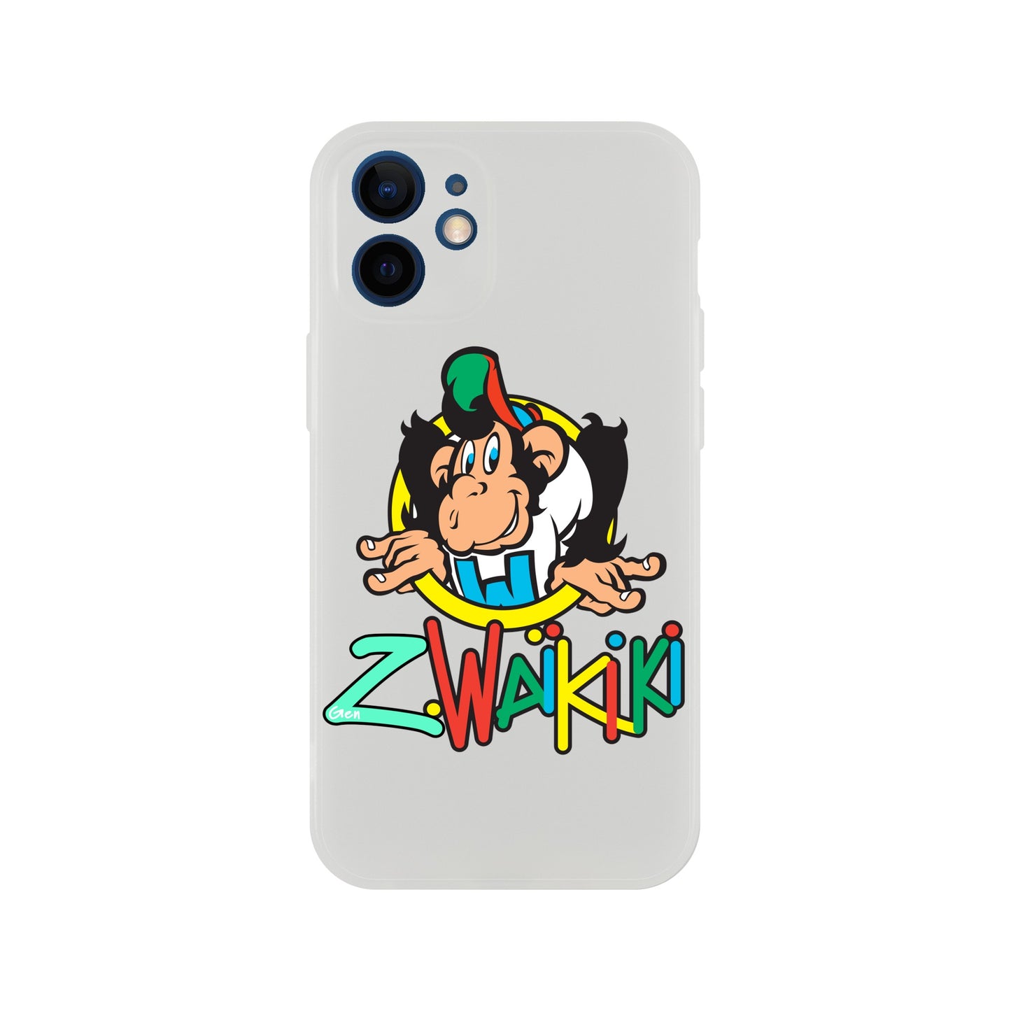 pièce waikiki gen z coque telephone flexicase singe vintage y2k années 90