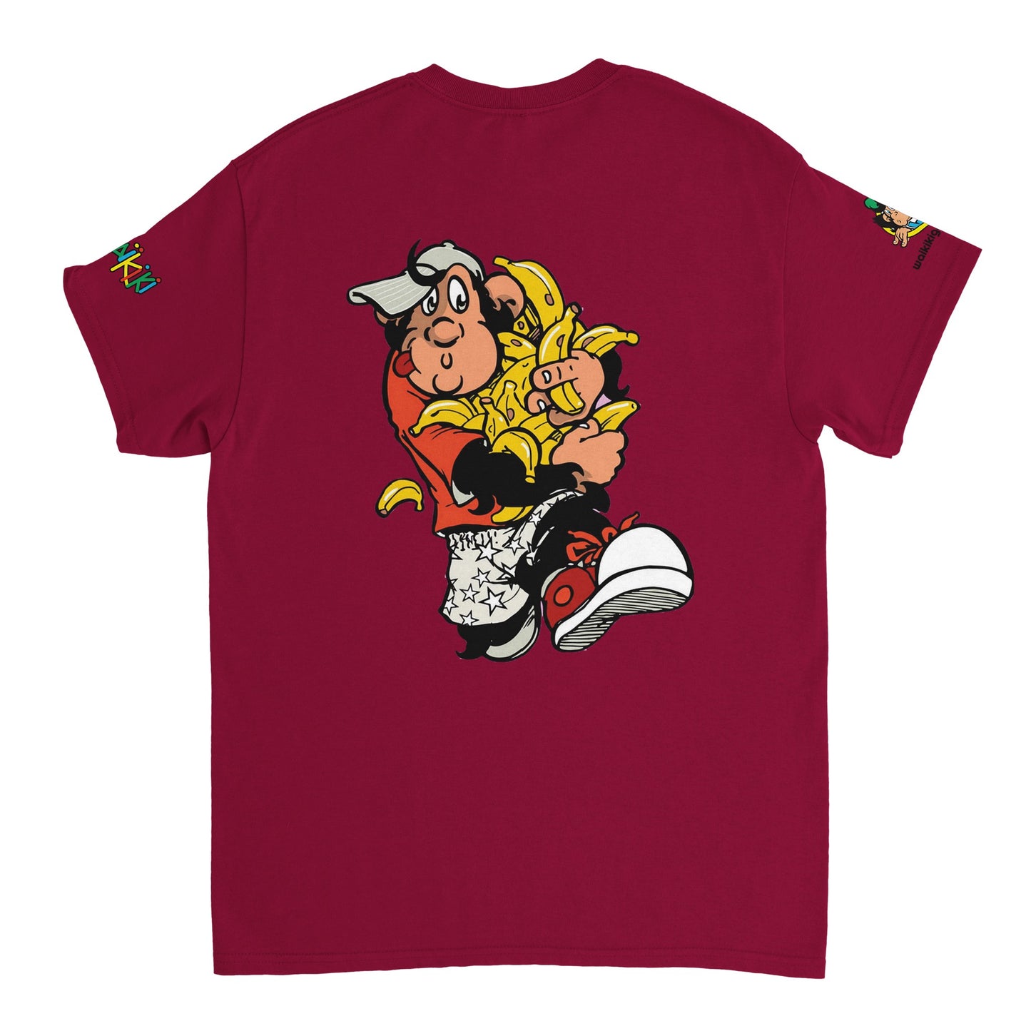 t-shirt waikiki gen z t shirt revival bananas unisexe heavyweight vintage 90s y2k logo marque dos poitrine et manches 100 coton made in france singe vintage y2k années 90