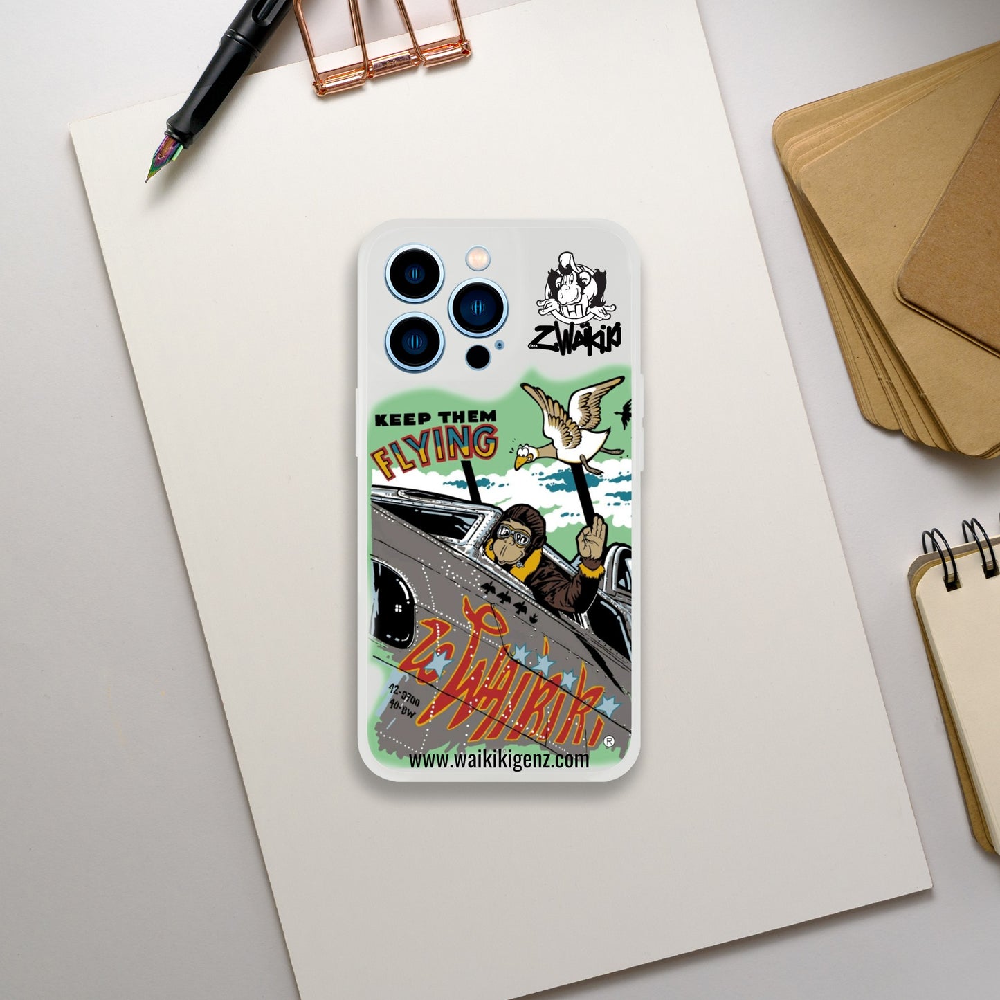 pièce waikiki gen z coque telephone flexicase singe vintage y2k années 90