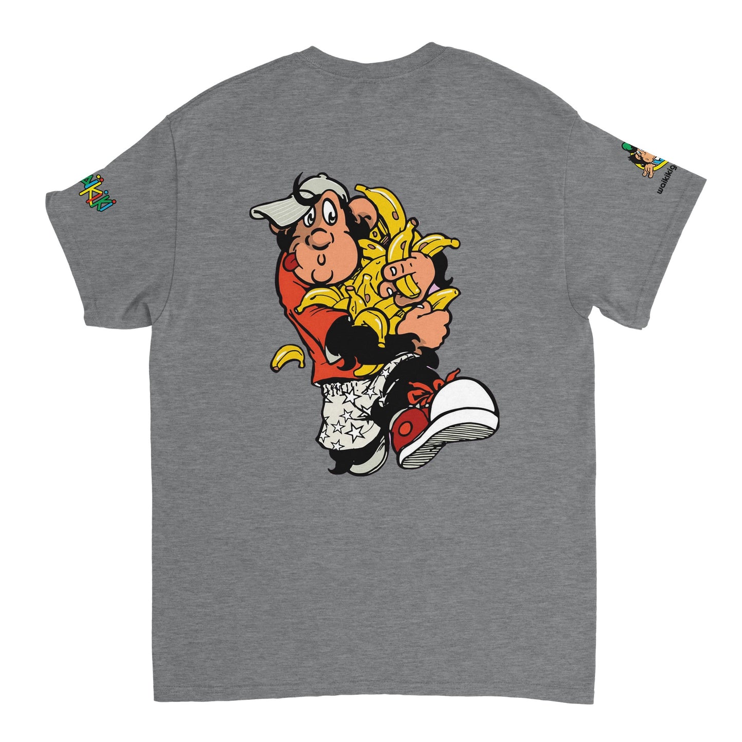 t-shirt waikiki gen z t shirt revival bananas unisexe heavyweight vintage 90s y2k logo marque dos poitrine et manches 100 coton made in france singe vintage y2k années 90