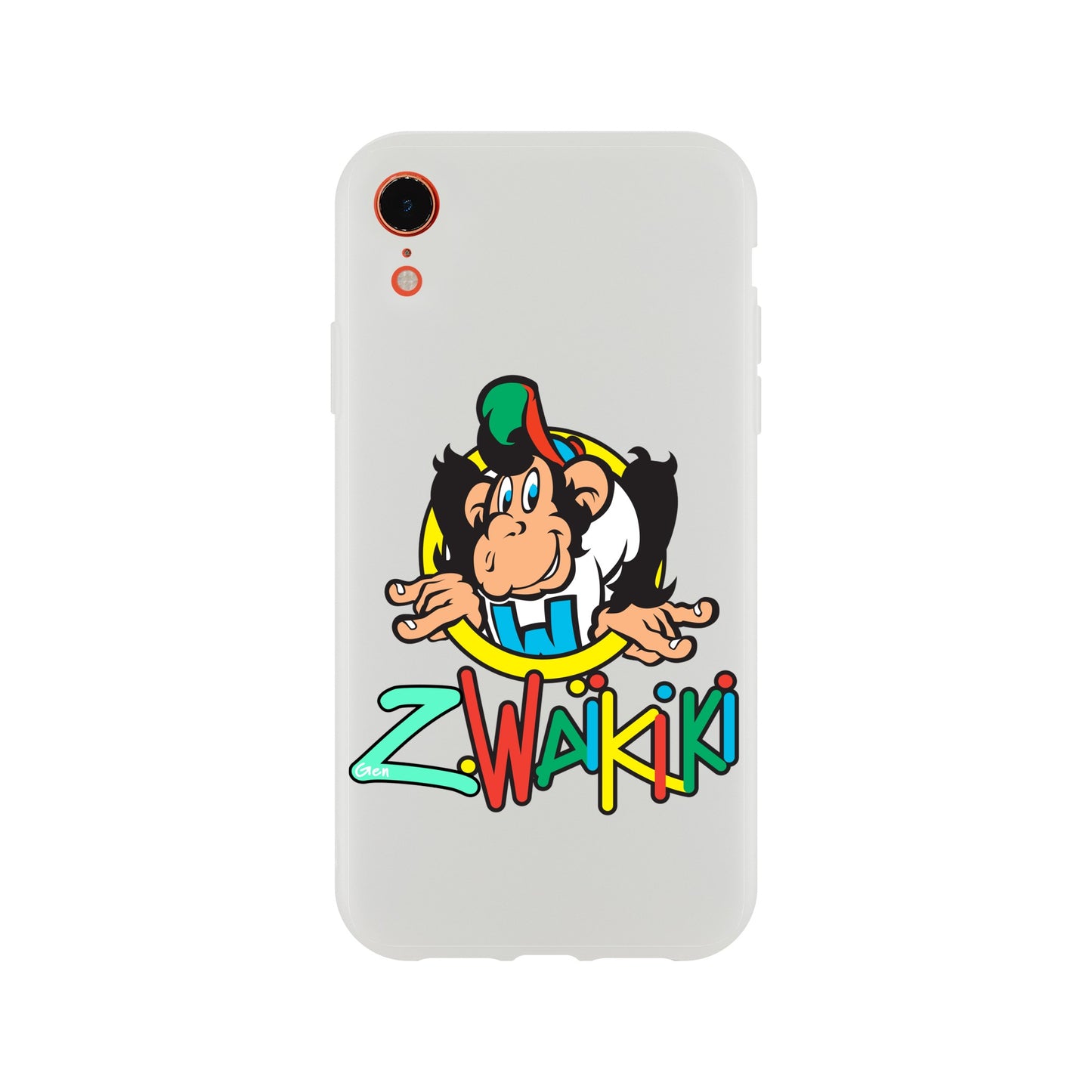 pièce waikiki gen z coque telephone flexicase singe vintage y2k années 90