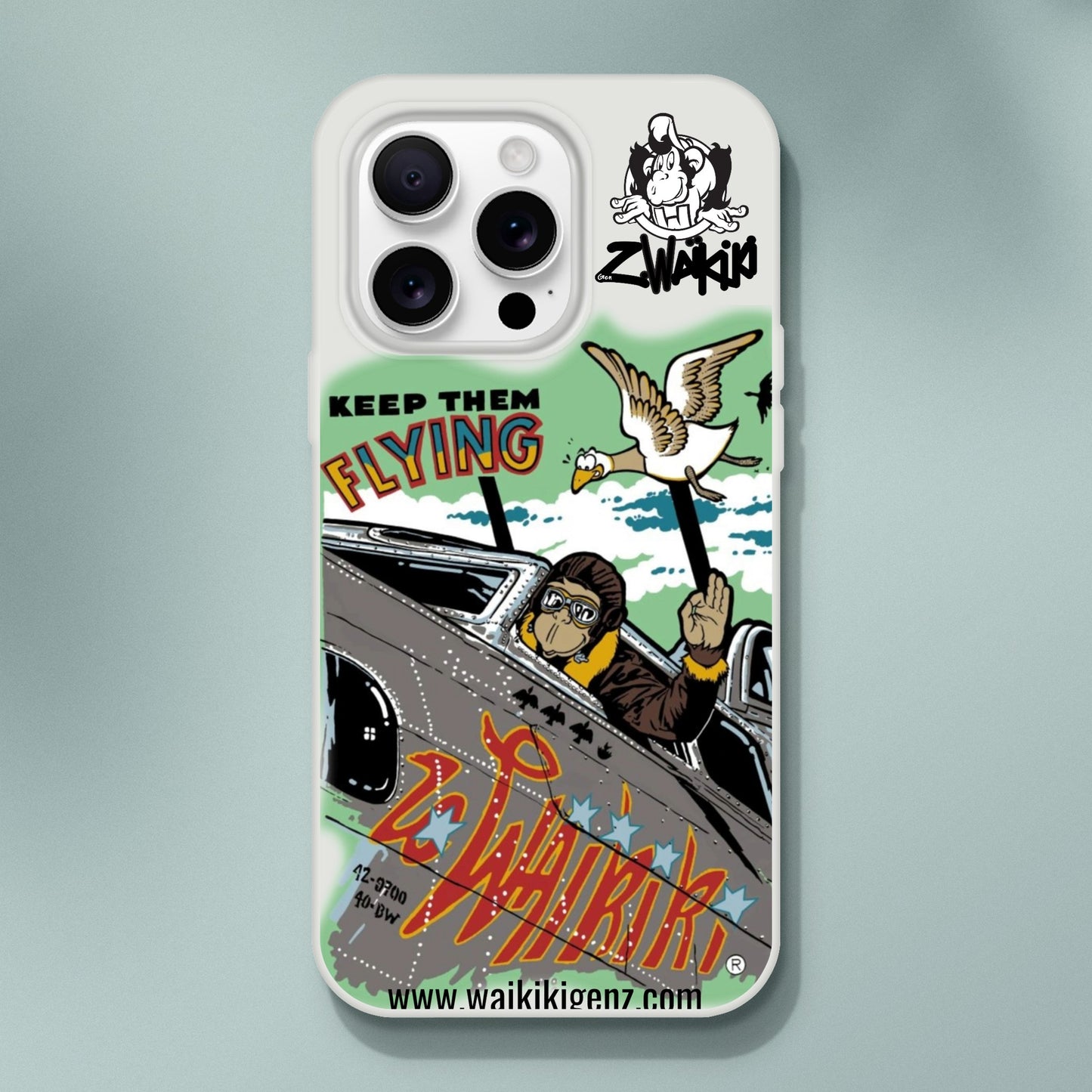 pièce waikiki gen z coque telephone flexicase singe vintage y2k années 90