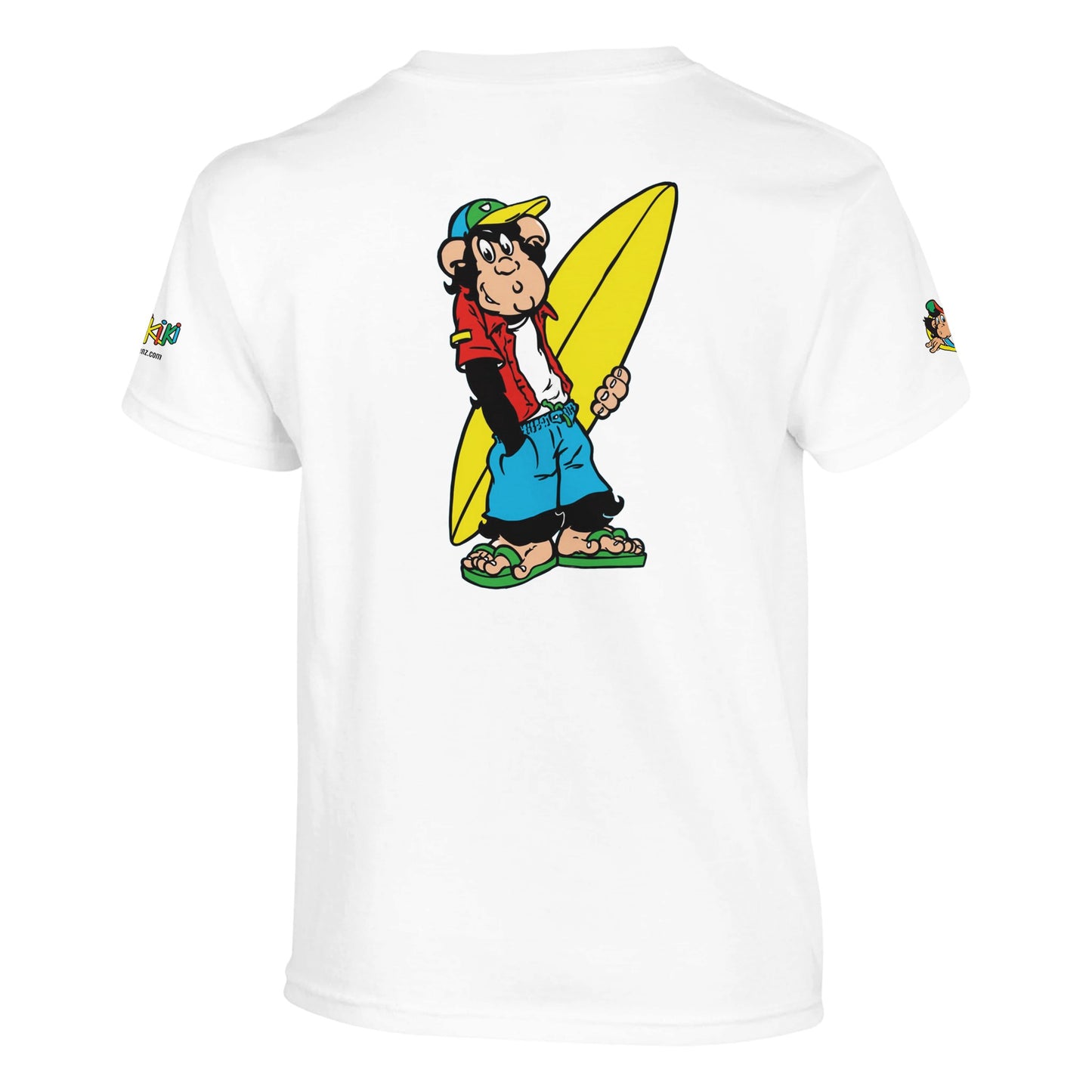 t-shirt waikiki gen z t shirt enfant revival coupe classique vintage logo specifique poitrine dos manches comme a lepoque singe vintage y2k années 90