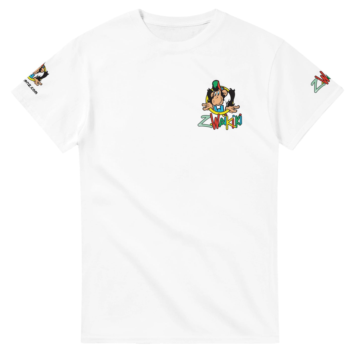 t-shirt waikiki gen z t shirt revival look at me unisexe heavyweight vintage 90s y2k logo marque dos poitrine et manches 100 coton made in france singe vintage y2k années 90