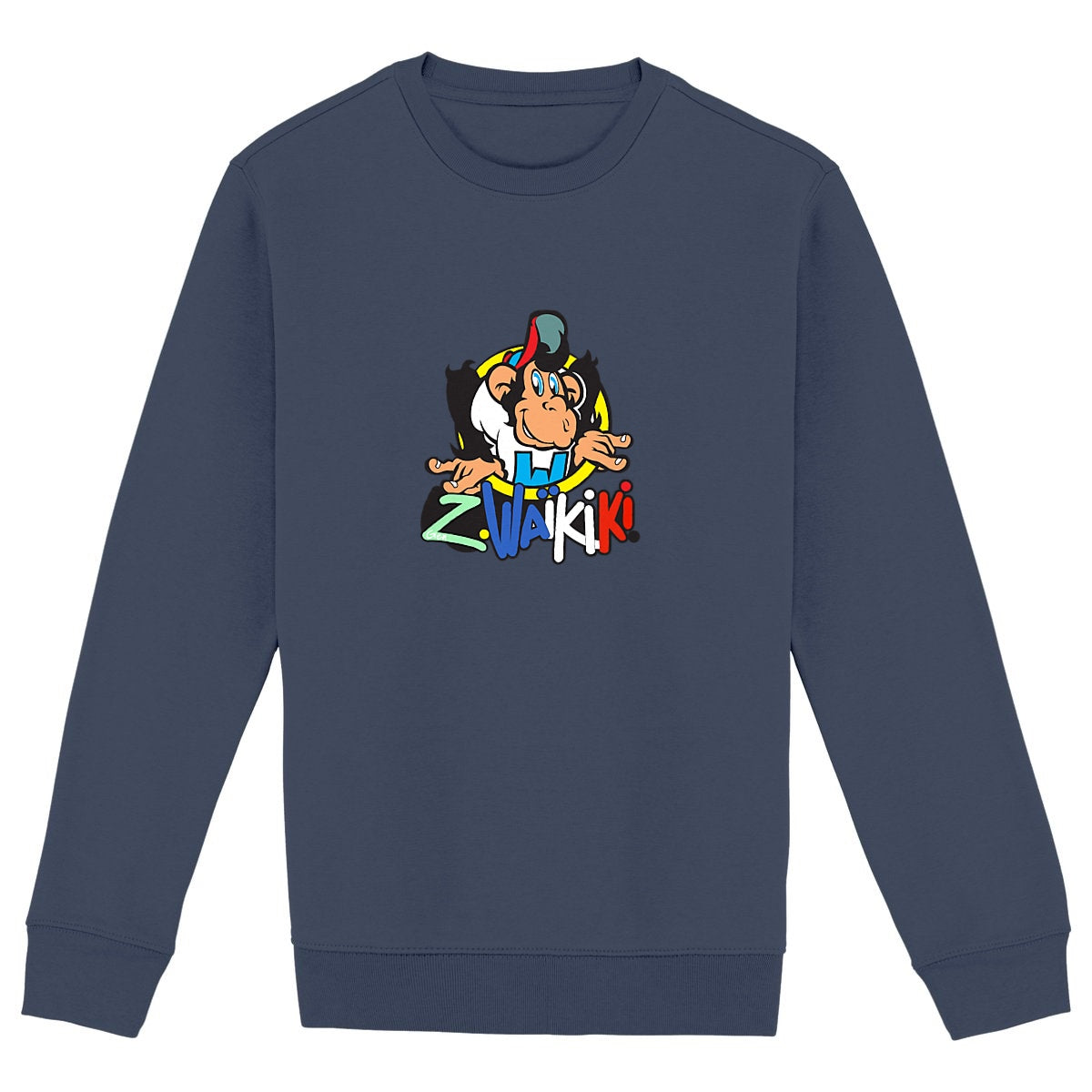 sweat waikiki gen z sweat unisex logo marque front singe vintage y2k années 90
