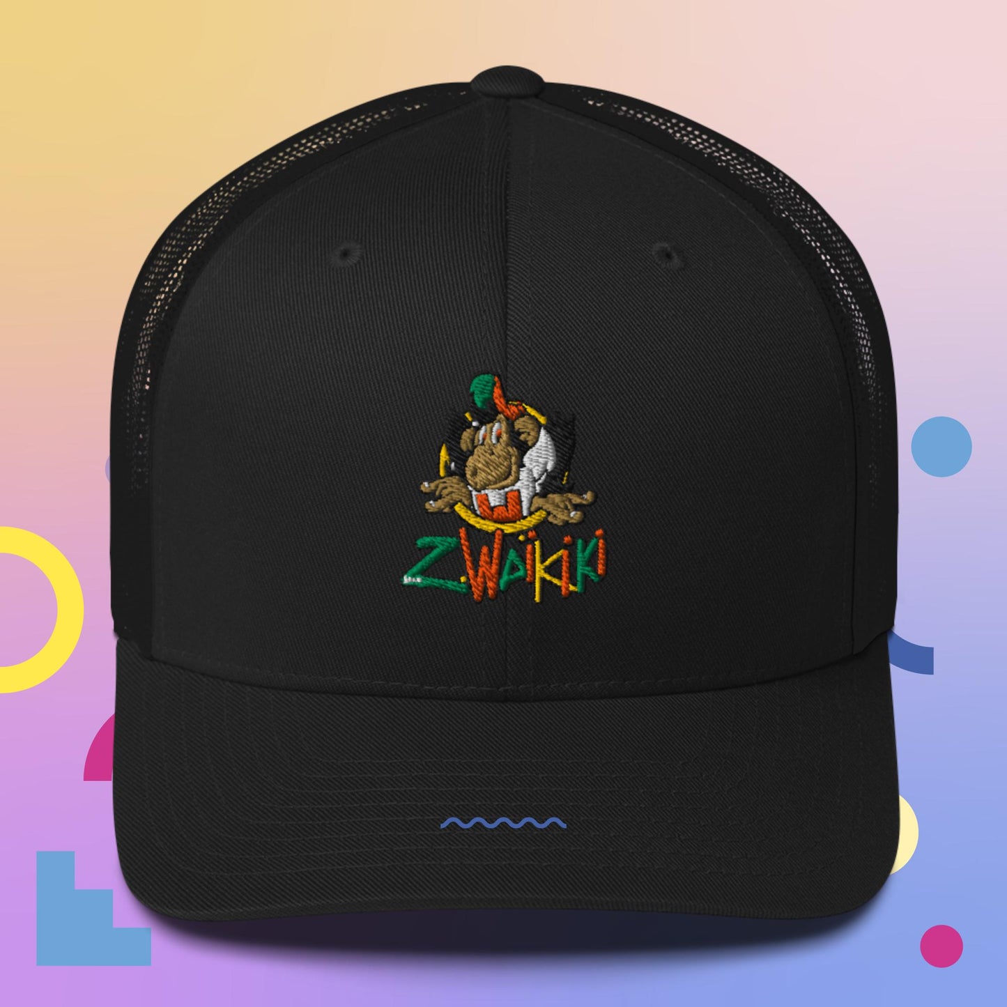 casquette waikiki gen z casquette trucker singe vintage y2k années 90