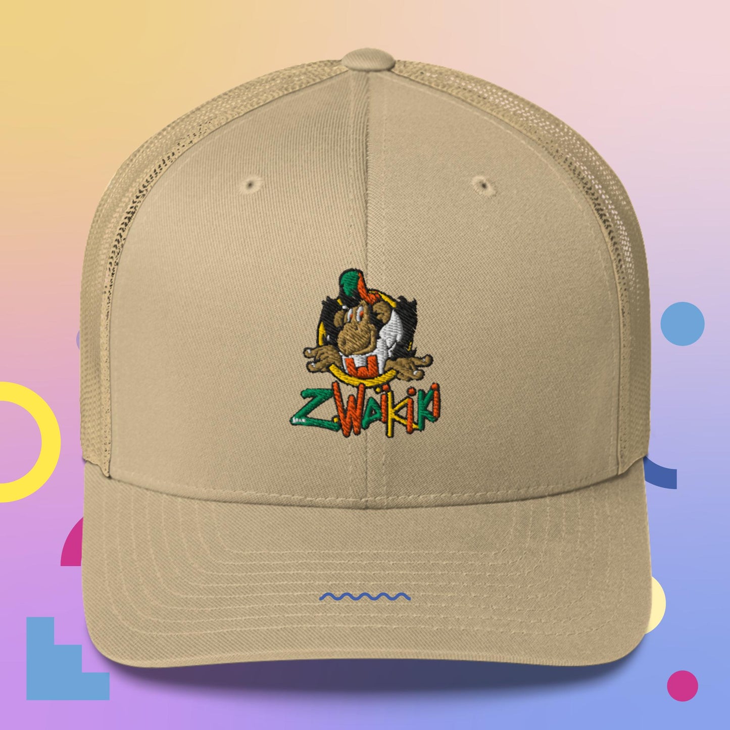 casquette waikiki gen z casquette trucker singe vintage y2k années 90