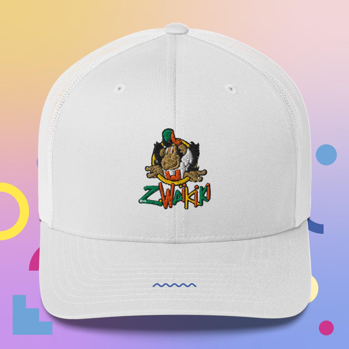 casquette waikiki gen z casquette trucker singe vintage y2k années 90