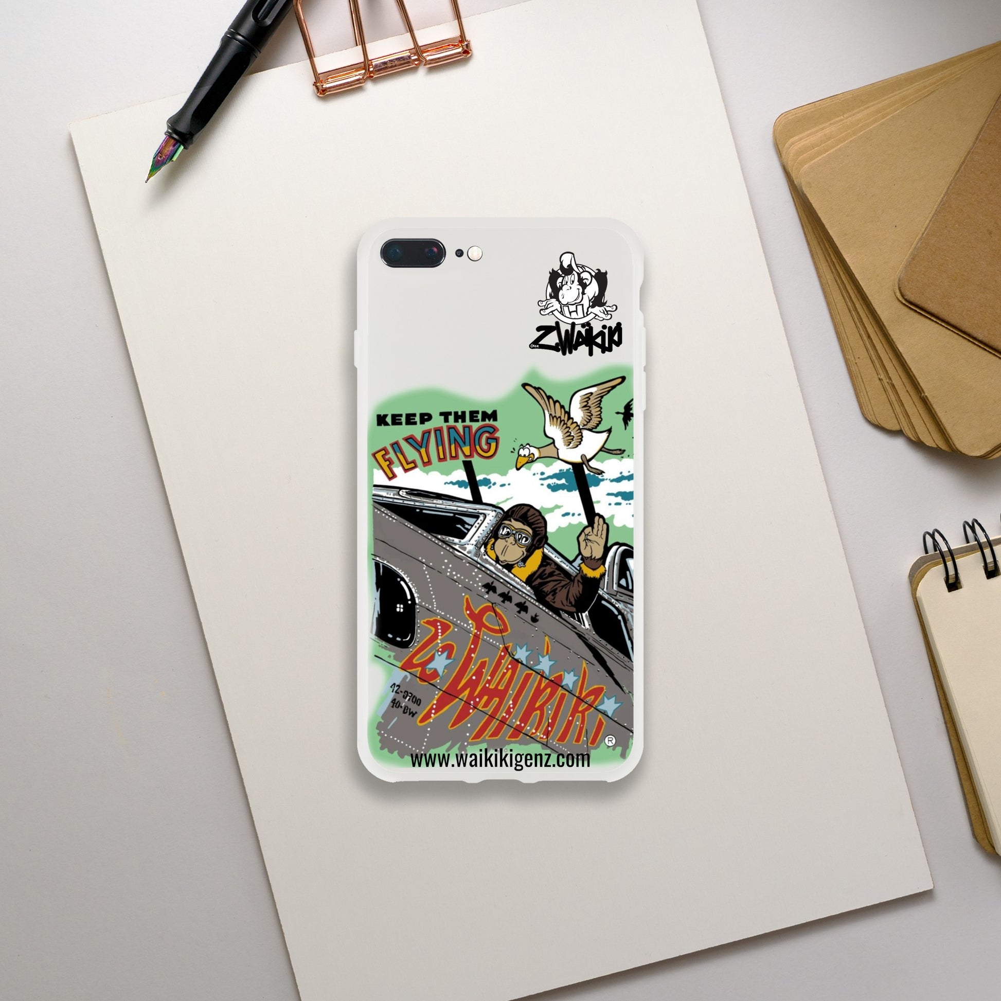 pièce waikiki gen z coque telephone flexicase singe vintage y2k années 90