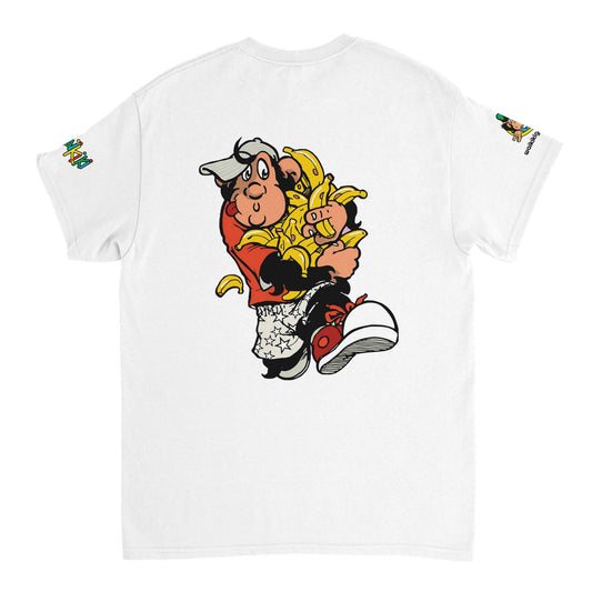 t-shirt waikiki gen z t shirt revival bananas unisexe heavyweight vintage 90s y2k logo marque dos poitrine et manches 100 coton made in france singe vintage y2k années 90