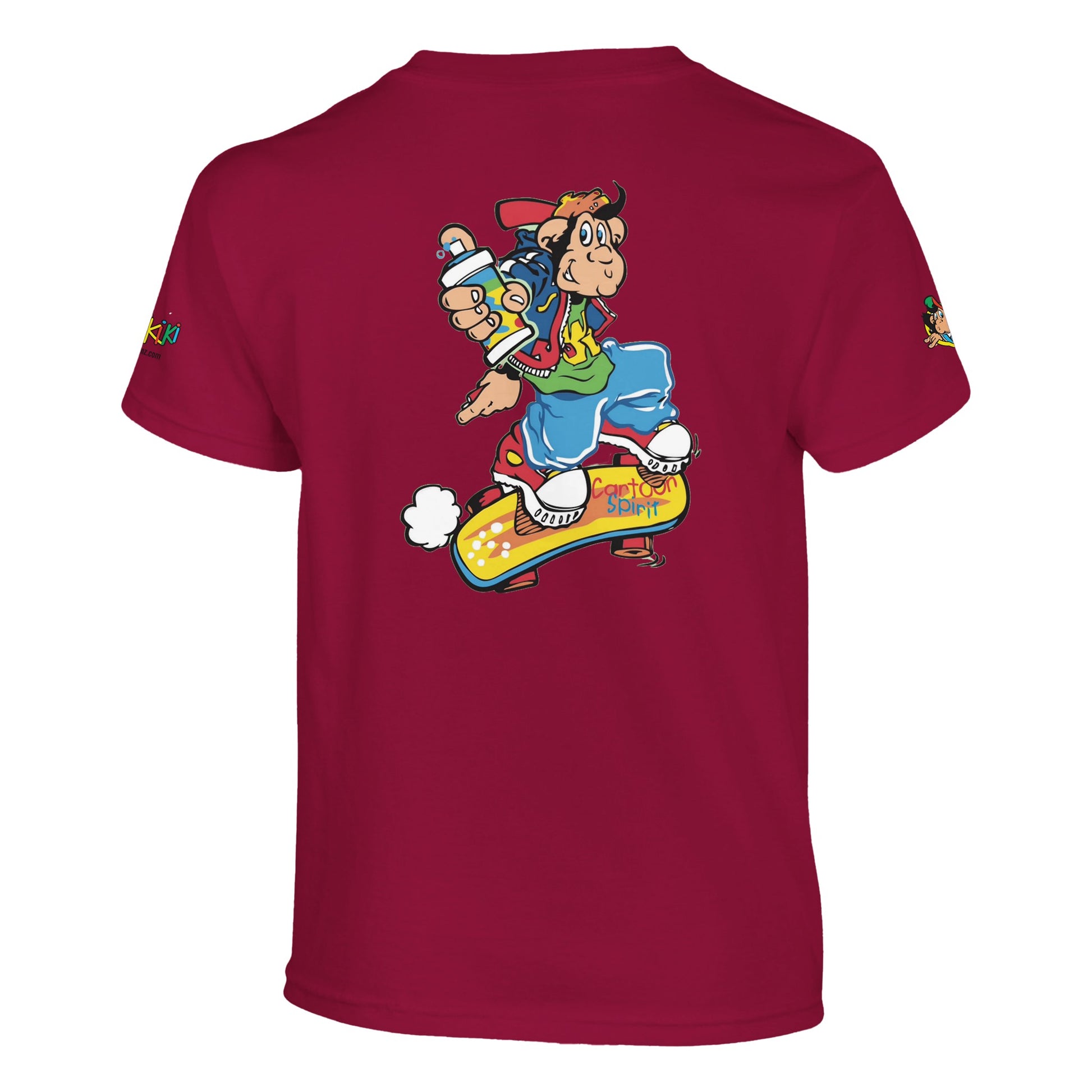 t-shirt waikiki gen z t shirt enfant revival coupe classique vintage logo specifique poitrine dos manches comme a lepoque singe vintage y2k années 90
