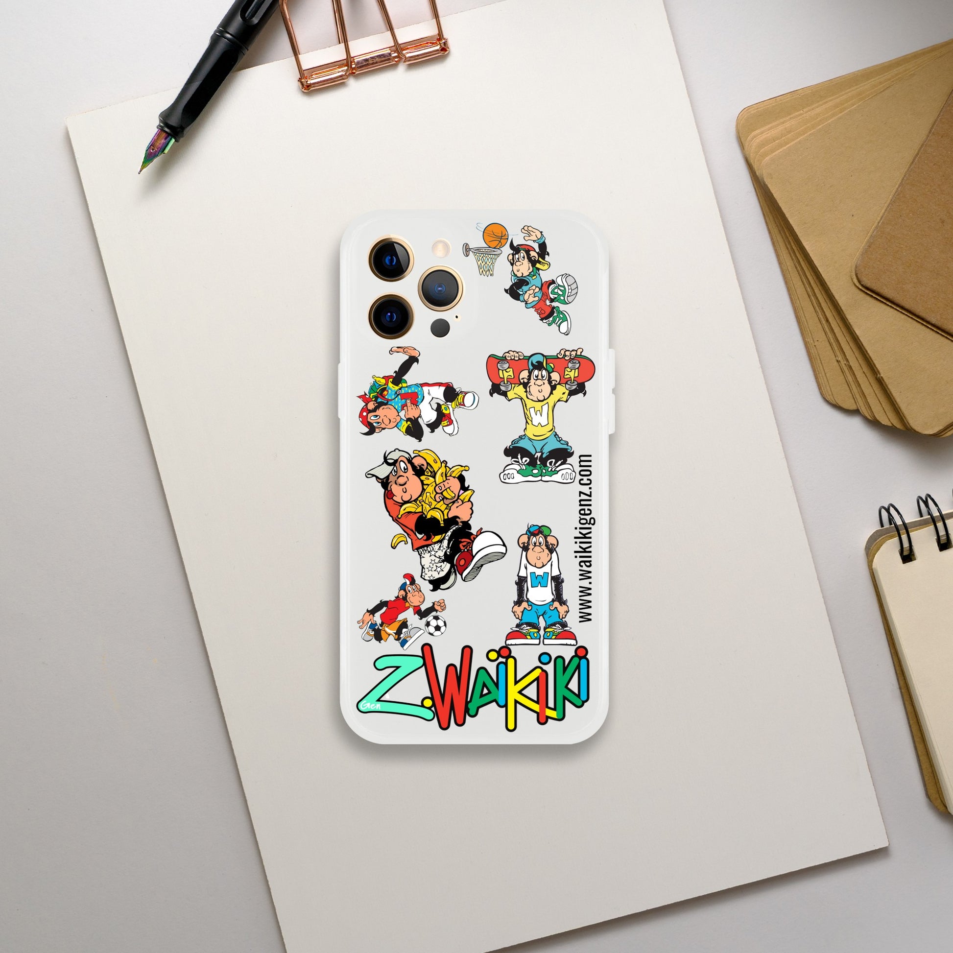pièce waikiki gen z coque telephone flexicase singe vintage y2k années 90