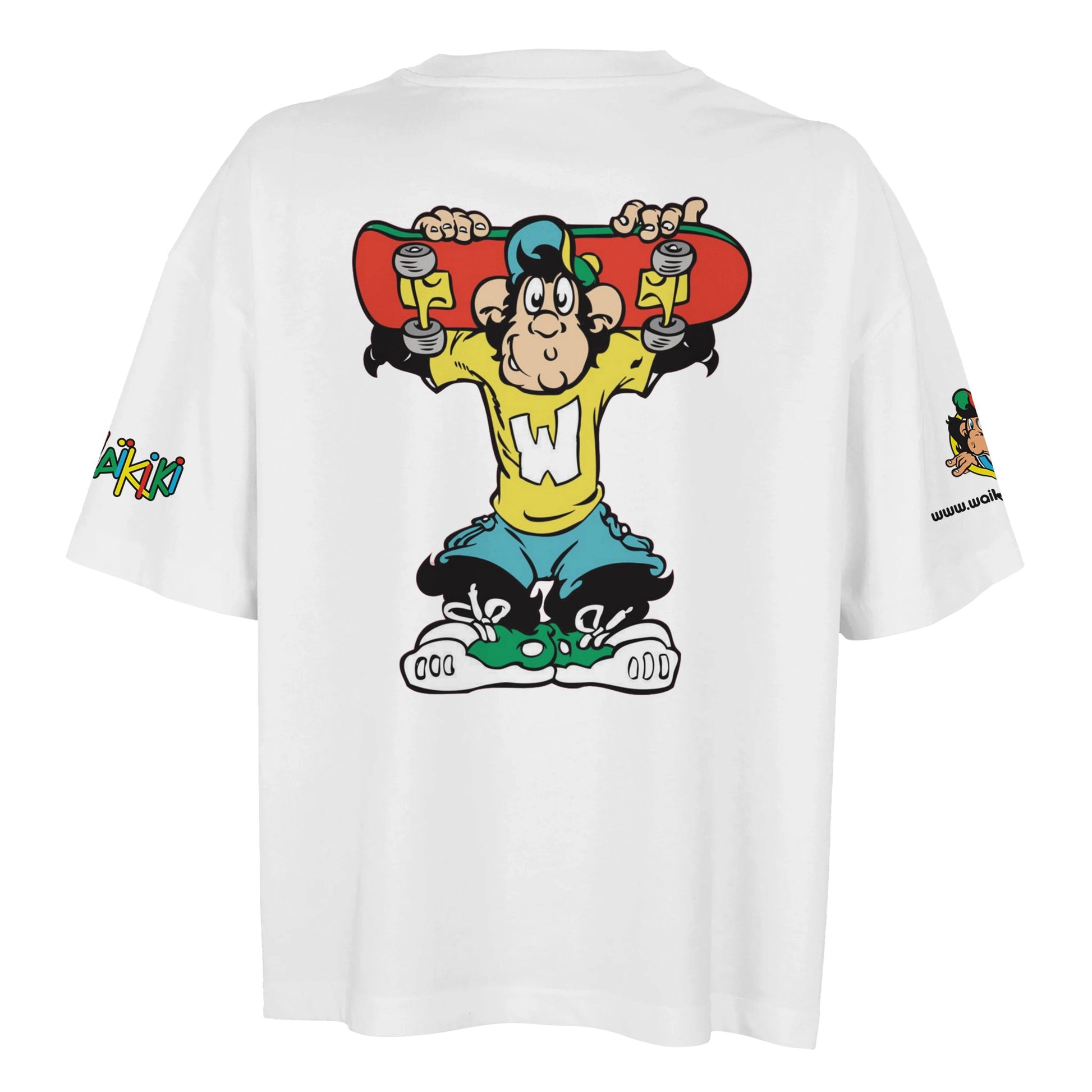 t-shirt waikiki gen z oversized t shirt revival femme logo specifique singe vintage y2k années 90