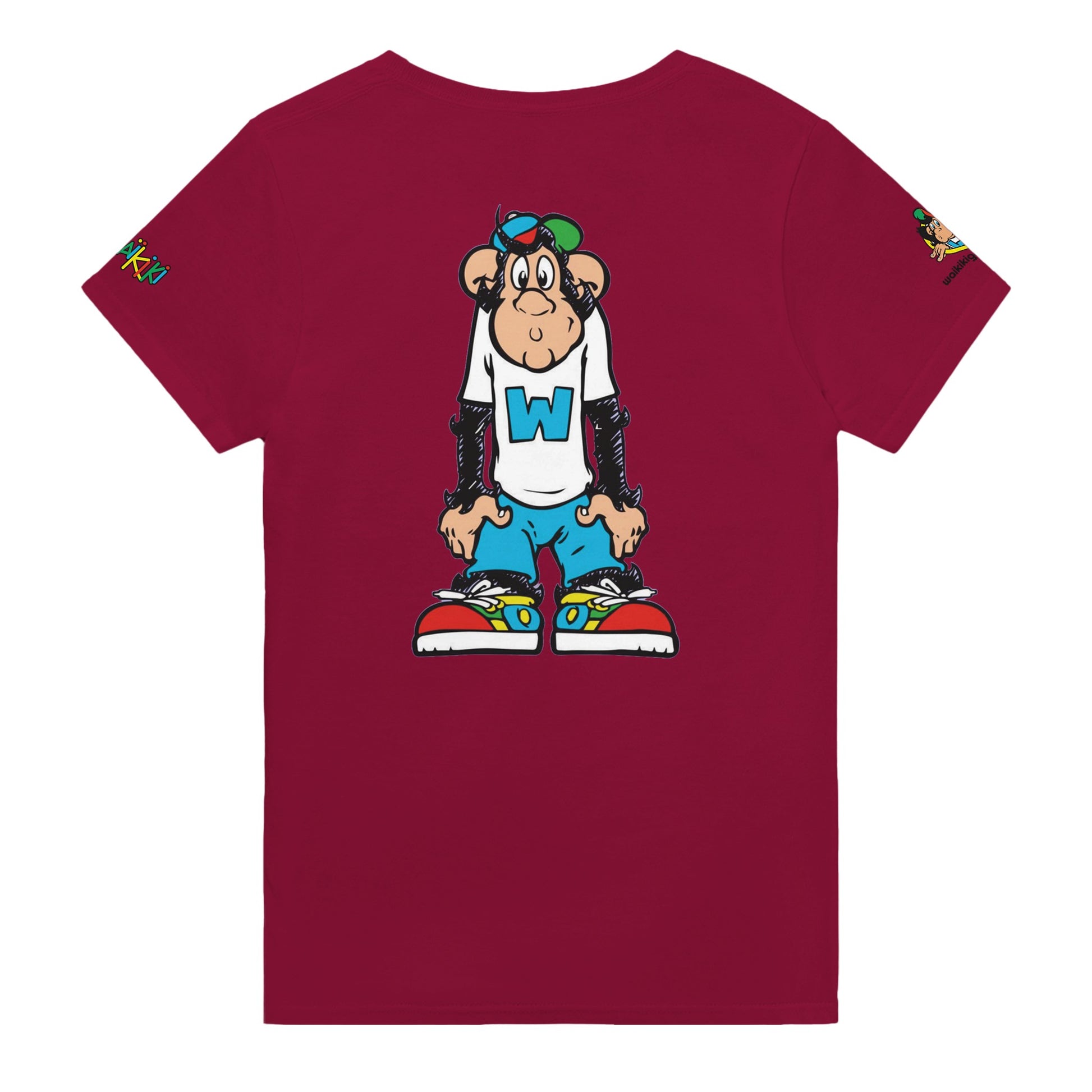 t-shirt waikiki gen z t shirt revival waiting unisexe heavyweight vintage 90s y2k logo marque dos poitrine et manches 100 coton made in france 2 singe vintage y2k années 90