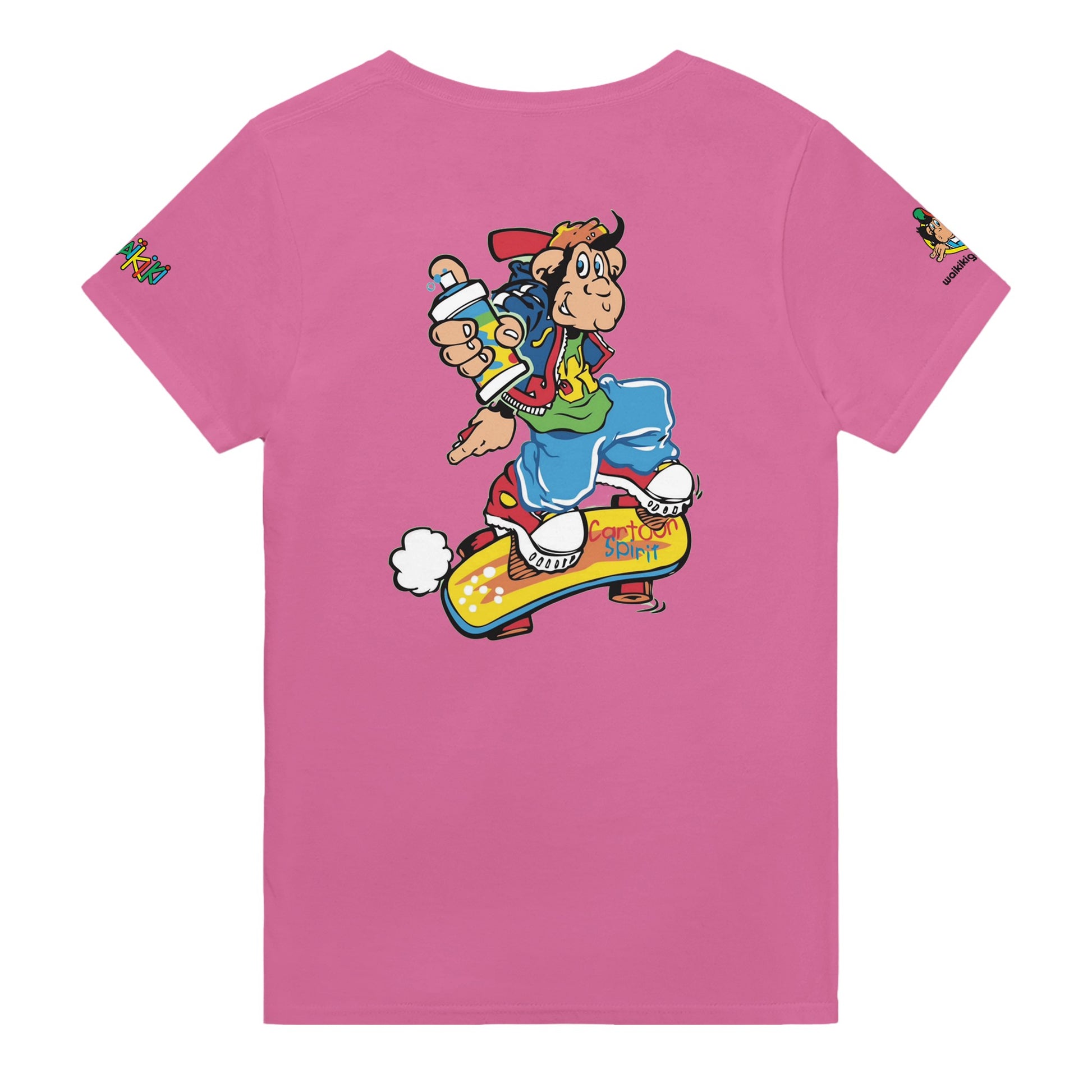 t-shirt waikiki gen z t shirt revival grapher unisexe heavyweight vintage 90s y2k logo marque dos poitrine et manches 100 coton made in france 1 singe vintage y2k années 90