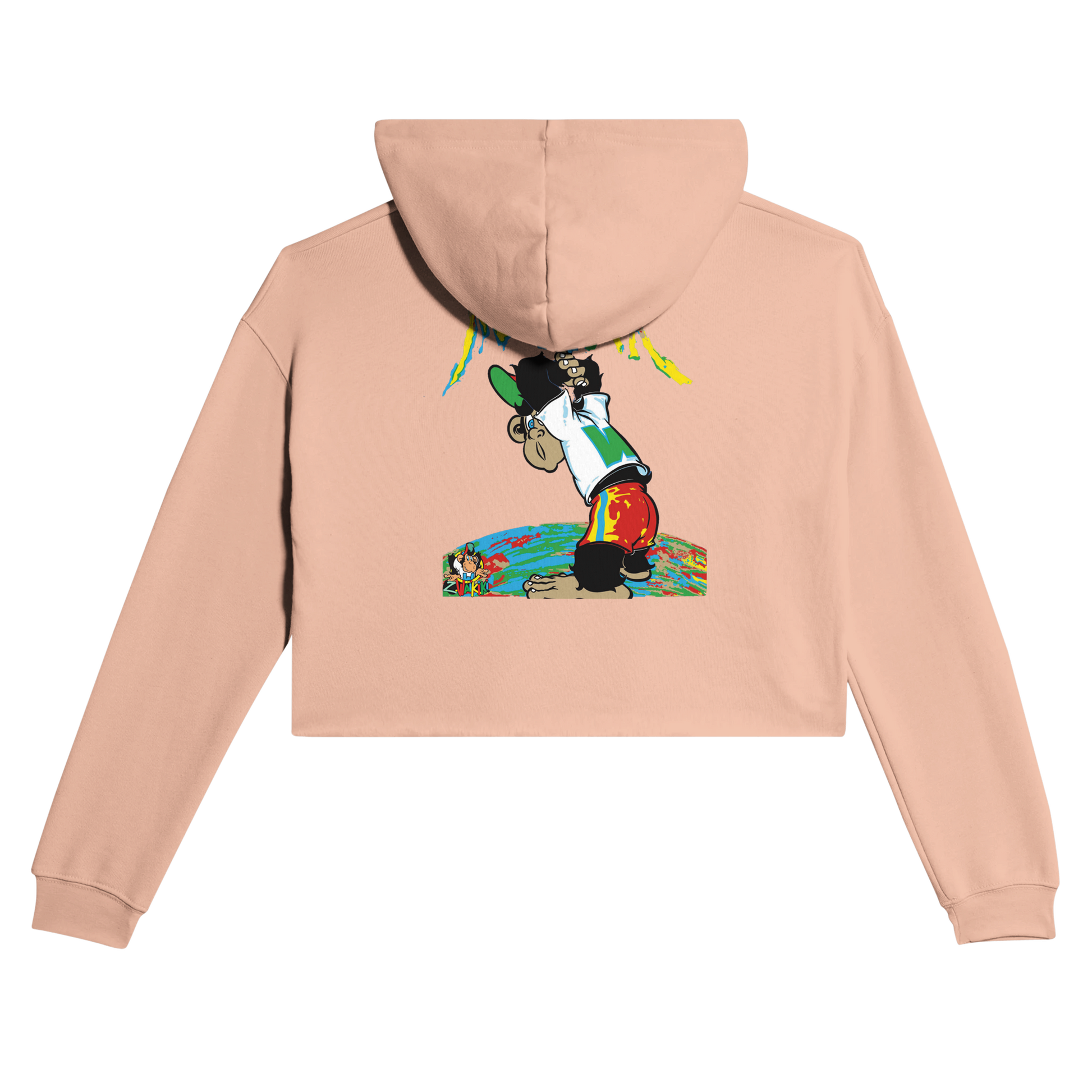 sweat waikiki gen z womens cropped hoodie bella canvas 7502 singe vintage y2k années 90