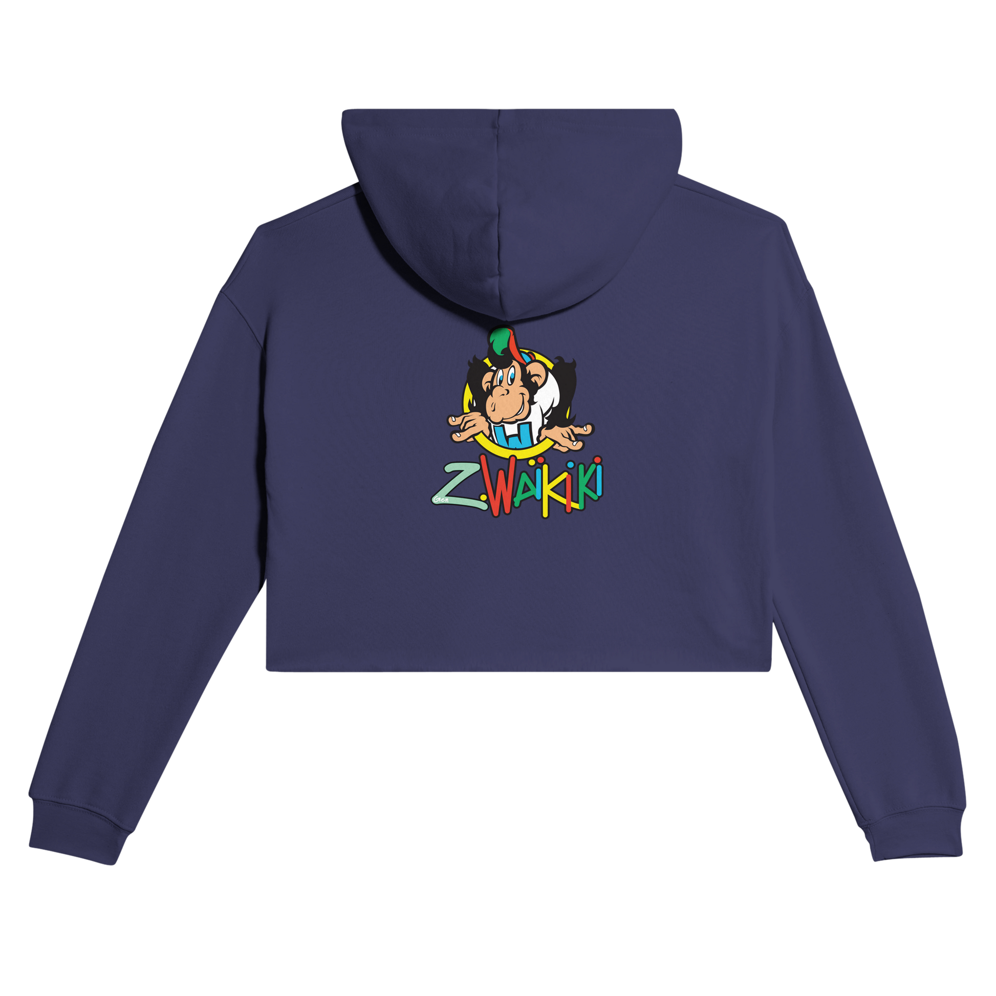 sweat waikiki gen z womens cropped hoodie bella canvas 7502 singe vintage y2k années 90