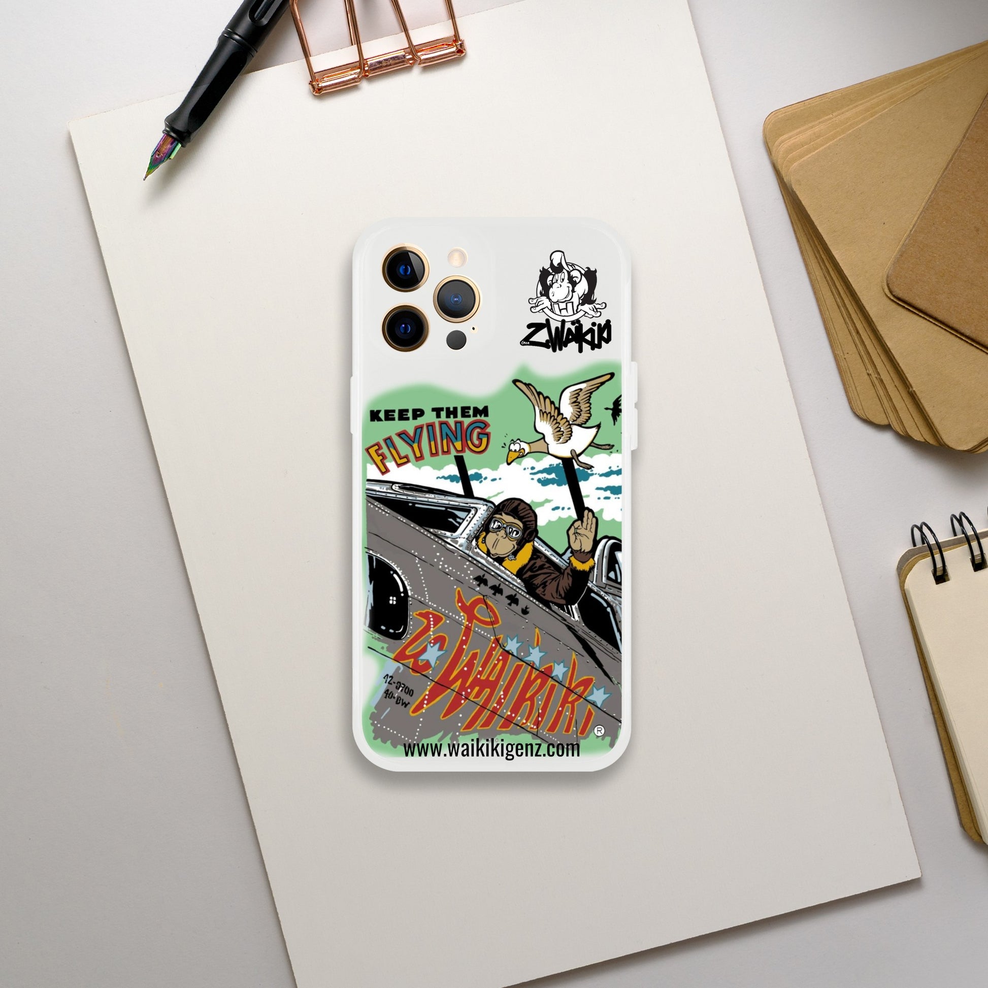 pièce waikiki gen z coque telephone flexicase singe vintage y2k années 90