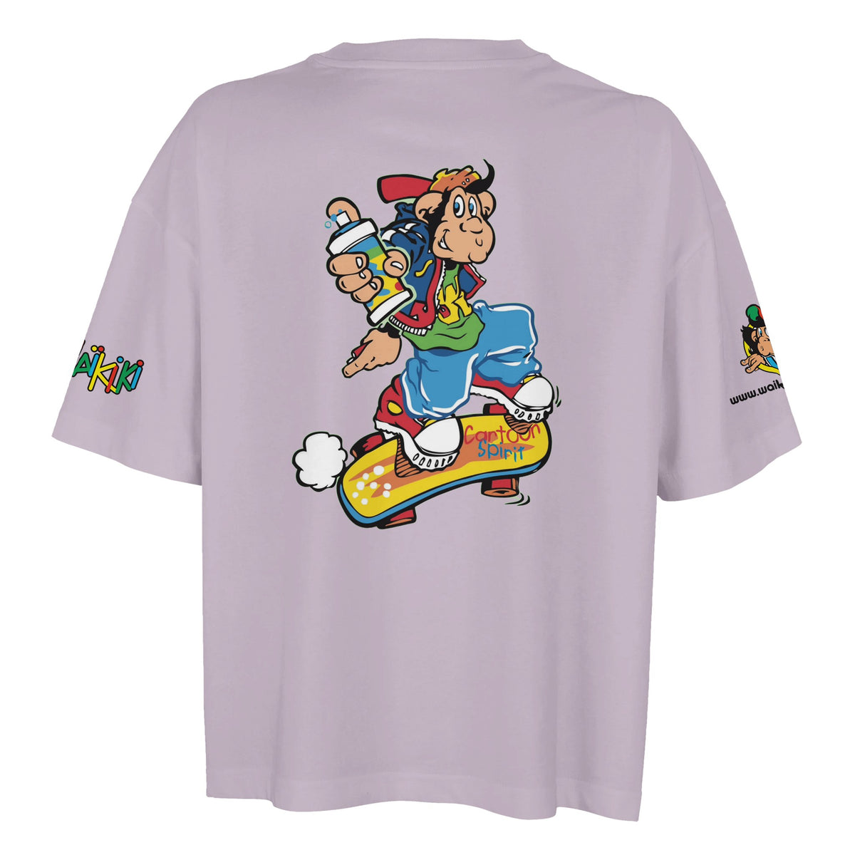 T-shirt oversized femme « Monkeys World » – singe Waikiki, streetwear vintage années 90, photo 18/30