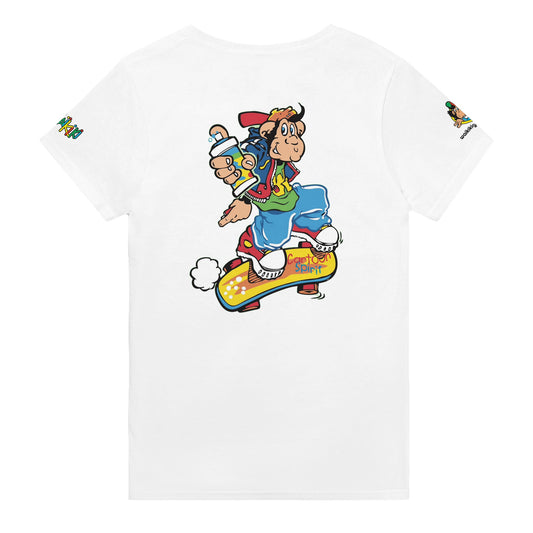 t-shirt waikiki gen z t shirt revival grapher unisexe heavyweight vintage 90s y2k logo marque dos poitrine et manches 100 coton made in france 1 singe vintage y2k années 90