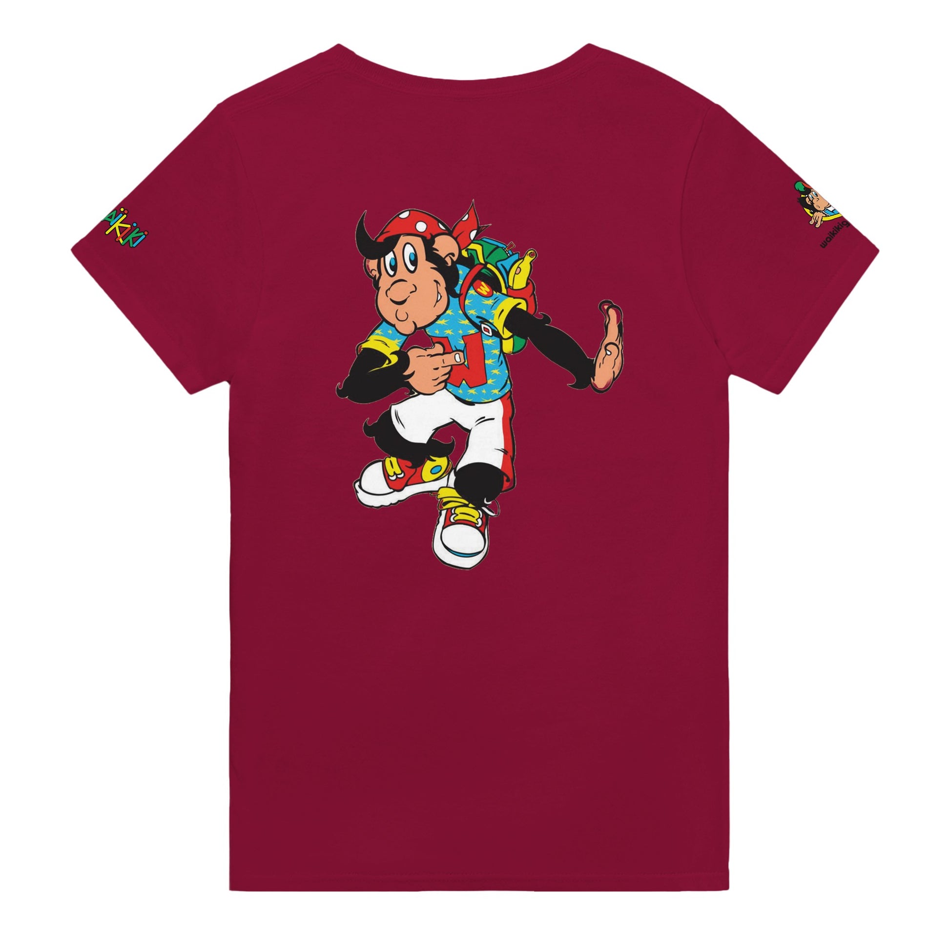 t-shirt waikiki gen z t shirt revival look at me unisexe heavyweight vintage 90s y2k logo marque dos poitrine et manches 100 coton made in france singe vintage y2k années 90