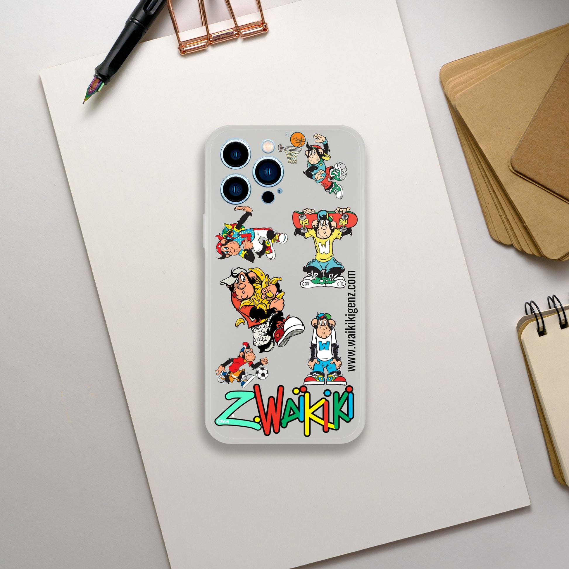 pièce waikiki gen z coque telephone flexicase singe vintage y2k années 90