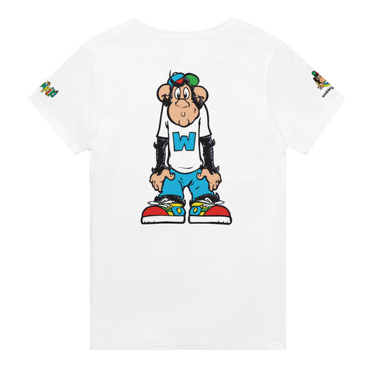 t-shirt waikiki gen z t shirt revival waiting unisexe heavyweight vintage 90s y2k logo marque dos poitrine et manches 100 coton made in france 2 singe vintage y2k années 90