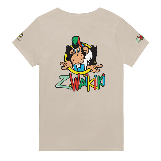 t-shirt waikiki gen z t shirt revival coupe classique vintage logo marque poitrine dos manches comme a lepoque singe vintage y2k années 90