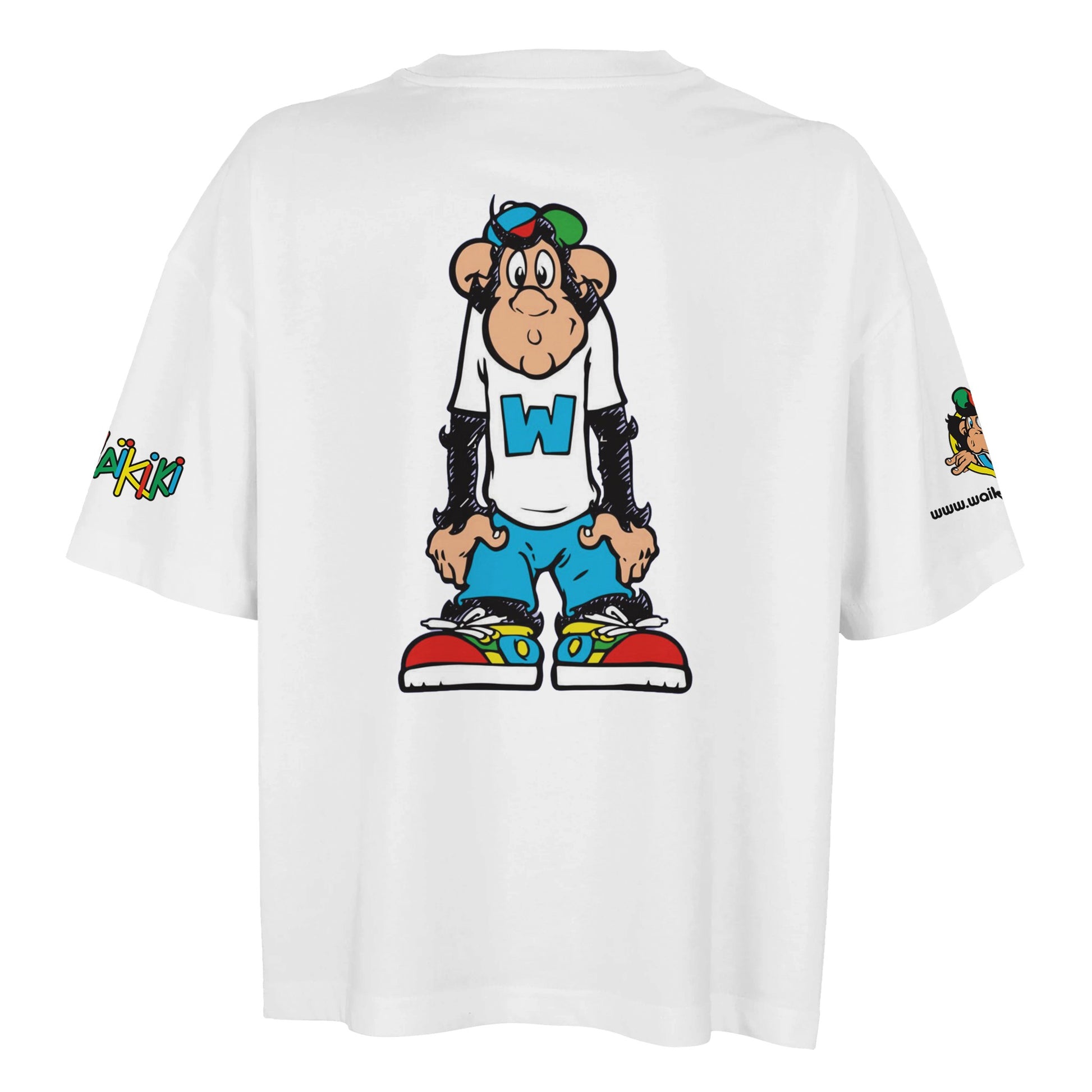 t-shirt waikiki gen z oversized t shirt revival femme logo specifique singe vintage y2k années 90