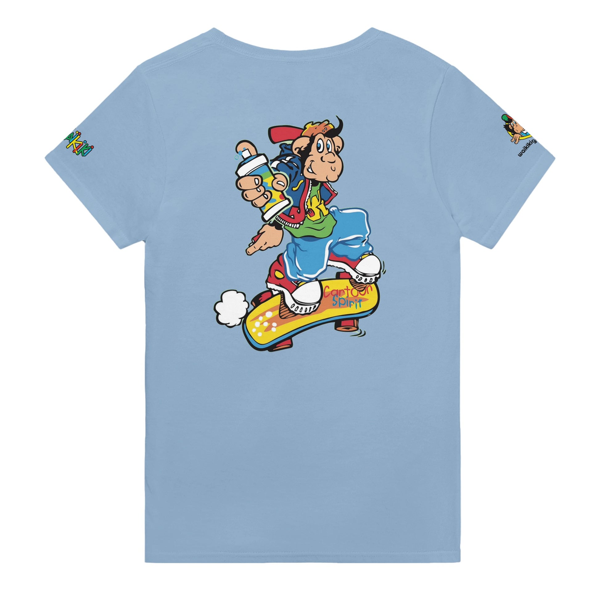 t-shirt waikiki gen z t shirt revival grapher unisexe heavyweight vintage 90s y2k logo marque dos poitrine et manches 100 coton made in france 1 singe vintage y2k années 90