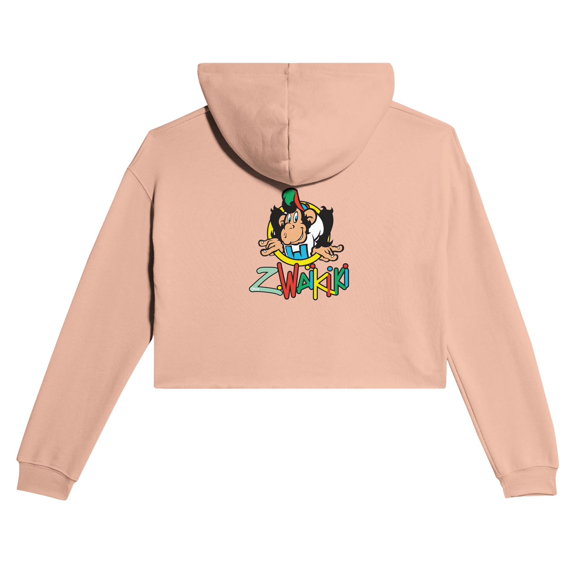 sweat waikiki gen z womens cropped hoodie bella canvas 7502 singe vintage y2k années 90