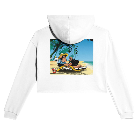 sweat waikiki gen z womens cropped hoodie bella canvas 7502 singe vintage y2k années 90