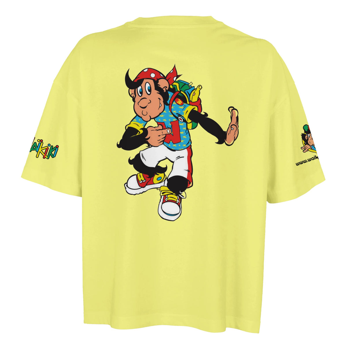 T-shirt oversized femme « Monkeys World » – singe Waikiki, streetwear vintage années 90, photo 8/30