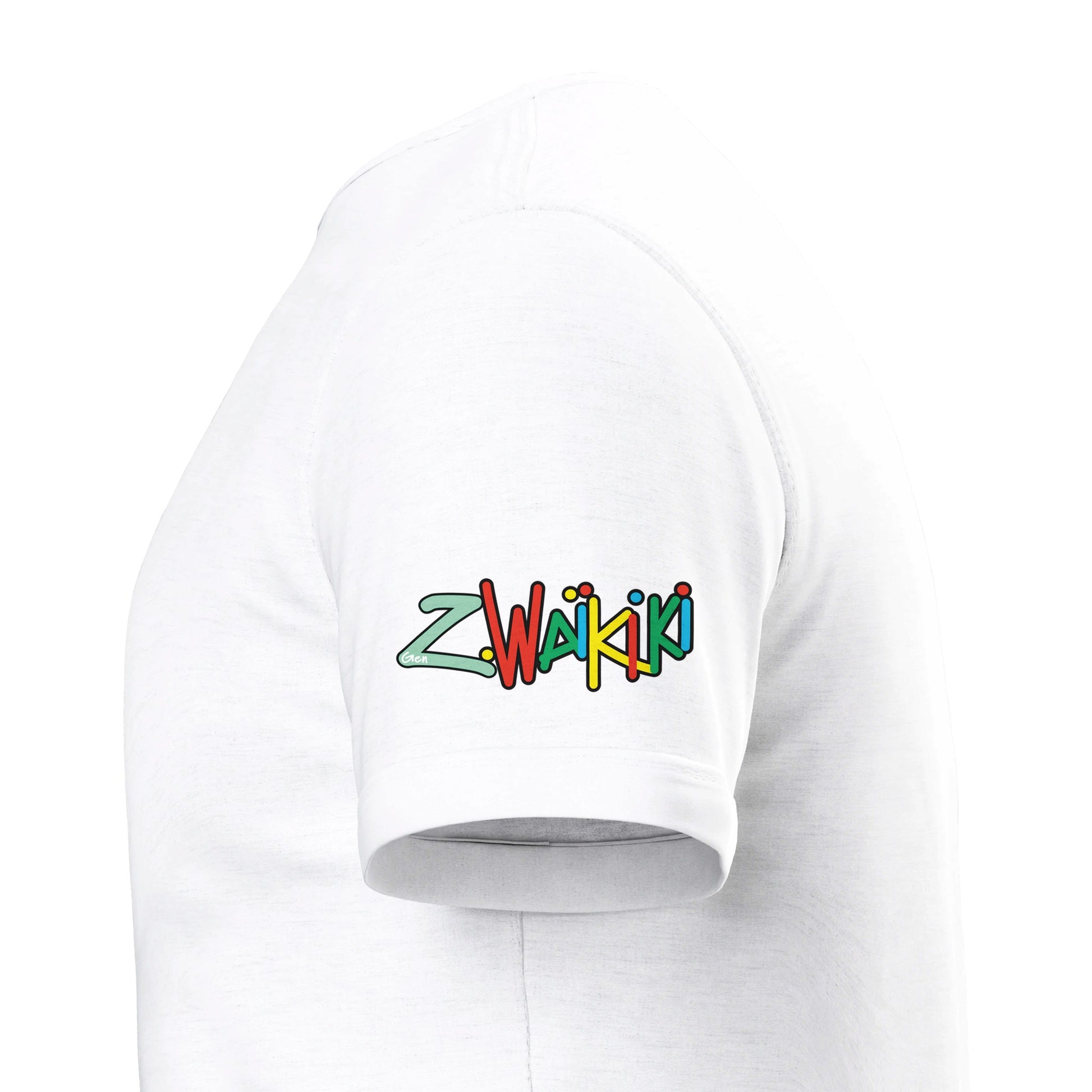 t-shirt waikiki gen z t shirt revival surfer unisexe heavyweight vintage 90s y2k logo marque dos poitrine et manches 100 coton made in france 1 singe vintage y2k années 90