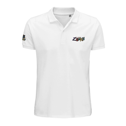 pièce waikiki gen z polo brode unisexe en coton bio vintage 90s y2k logo marque brode poitrine et manche 100 coton bio recycle made in france singe vintage y2k années 90