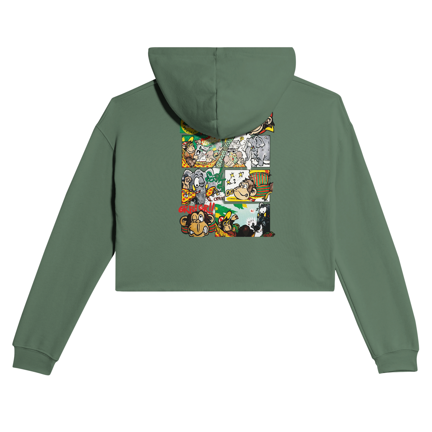 sweat waikiki gen z womens cropped hoodie bella canvas 7502 singe vintage y2k années 90