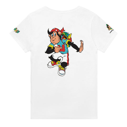 t-shirt waikiki gen z t shirt revival look at me unisexe heavyweight vintage 90s y2k logo marque dos poitrine et manches 100 coton made in france singe vintage y2k années 90