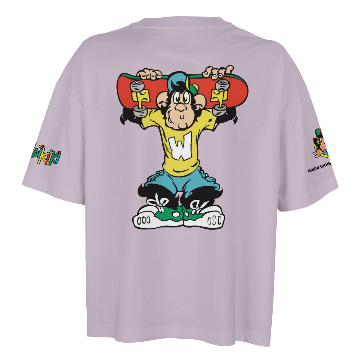 T-shirt oversized femme « Monkeys World » – singe Waikiki, streetwear vintage années 90, photo 7/30