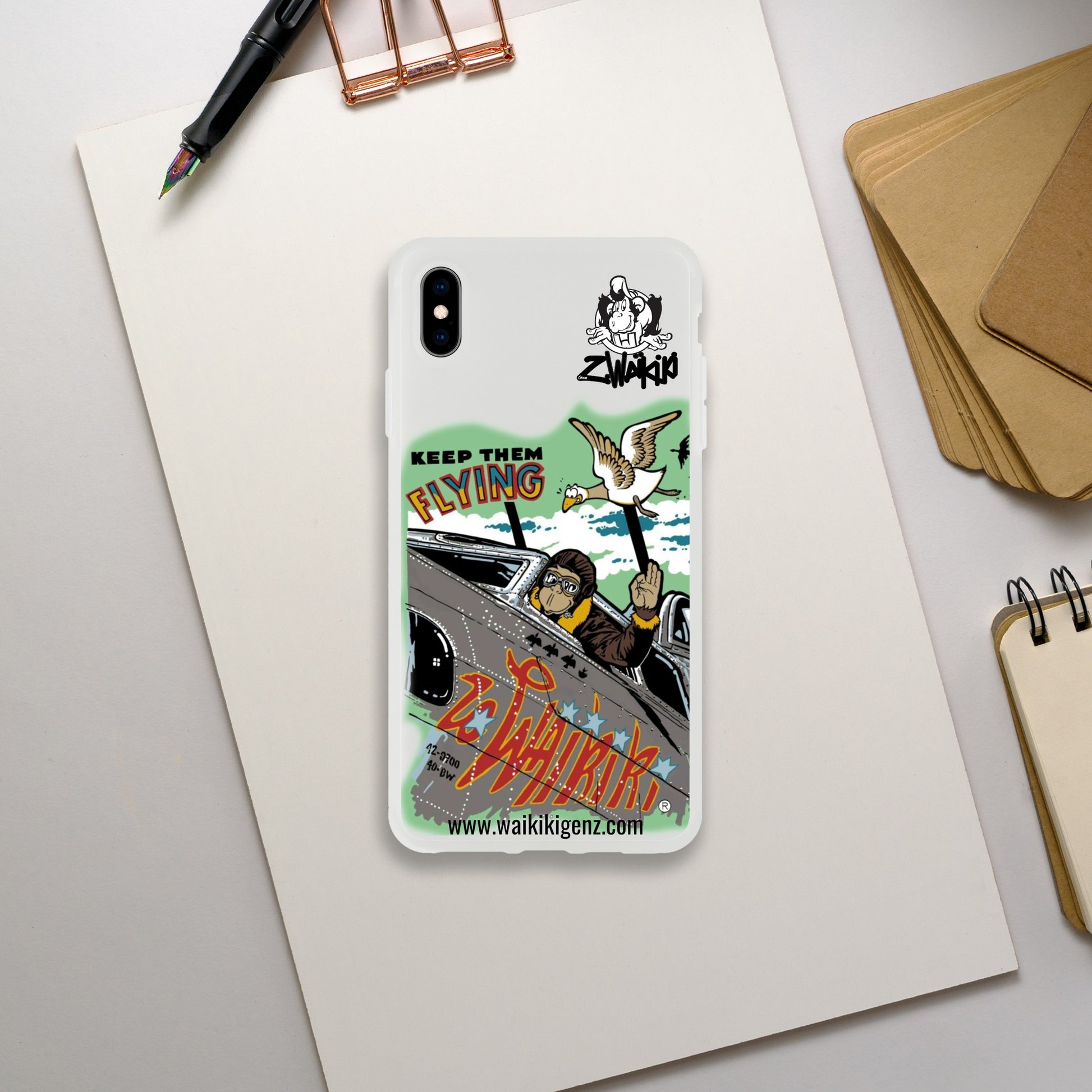 pièce waikiki gen z coque telephone flexicase singe vintage y2k années 90