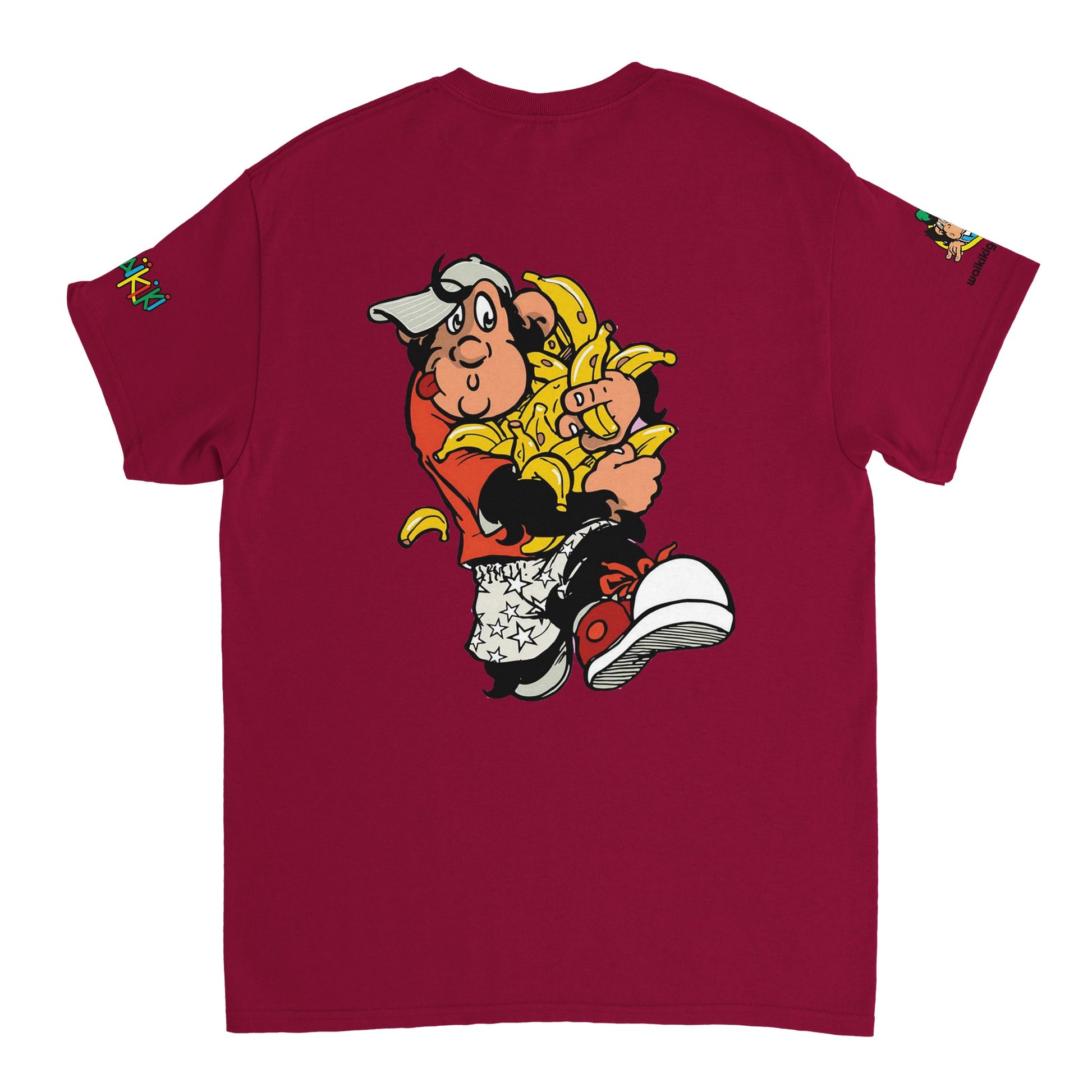 t-shirt waikiki gen z t shirt revival bananas unisexe heavyweight vintage 90s y2k logo marque dos poitrine et manches 100 coton made in france singe vintage y2k années 90