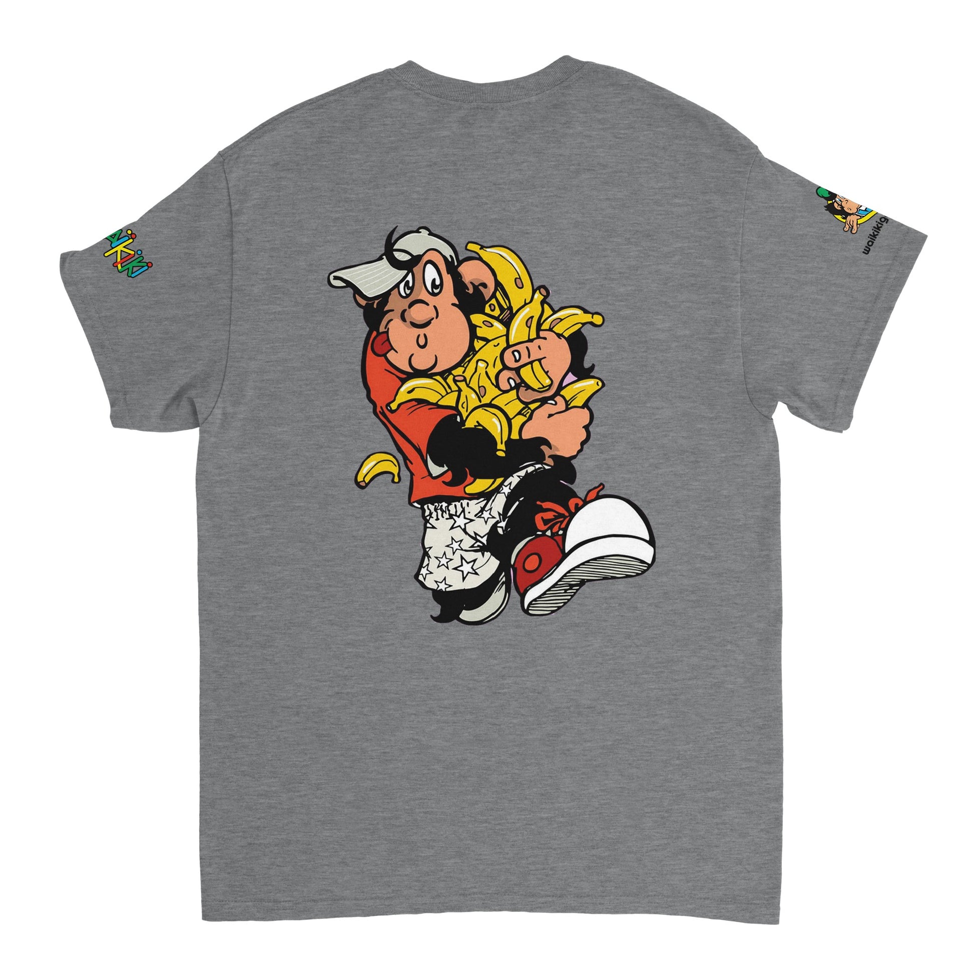 t-shirt waikiki gen z t shirt revival bananas unisexe heavyweight vintage 90s y2k logo marque dos poitrine et manches 100 coton made in france singe vintage y2k années 90