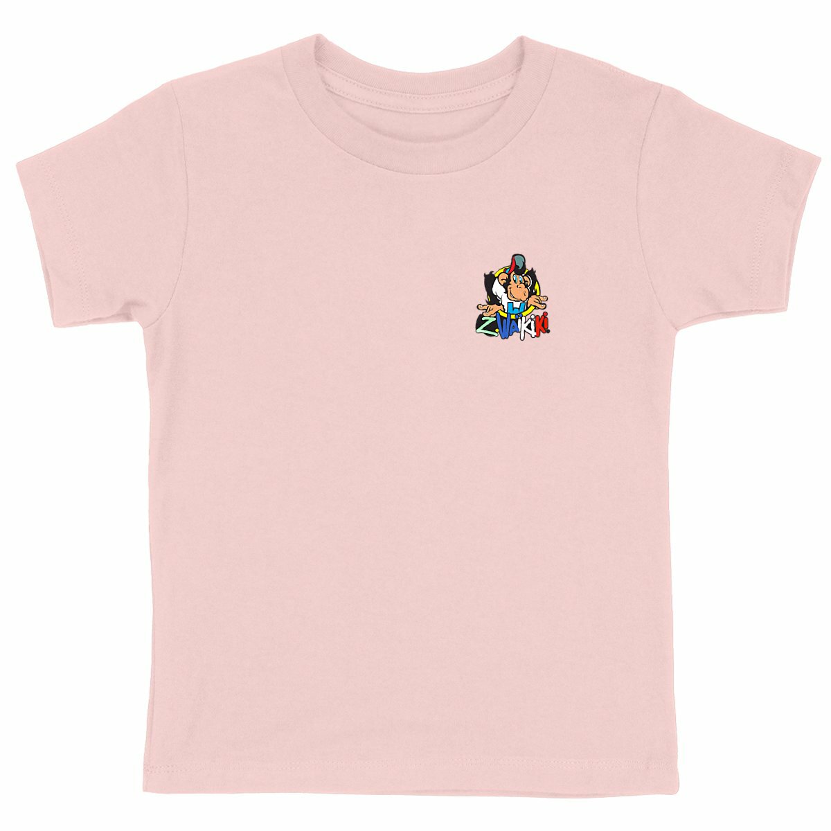 Tshirt enfant épais, logo poitrine, affiche vintage dos