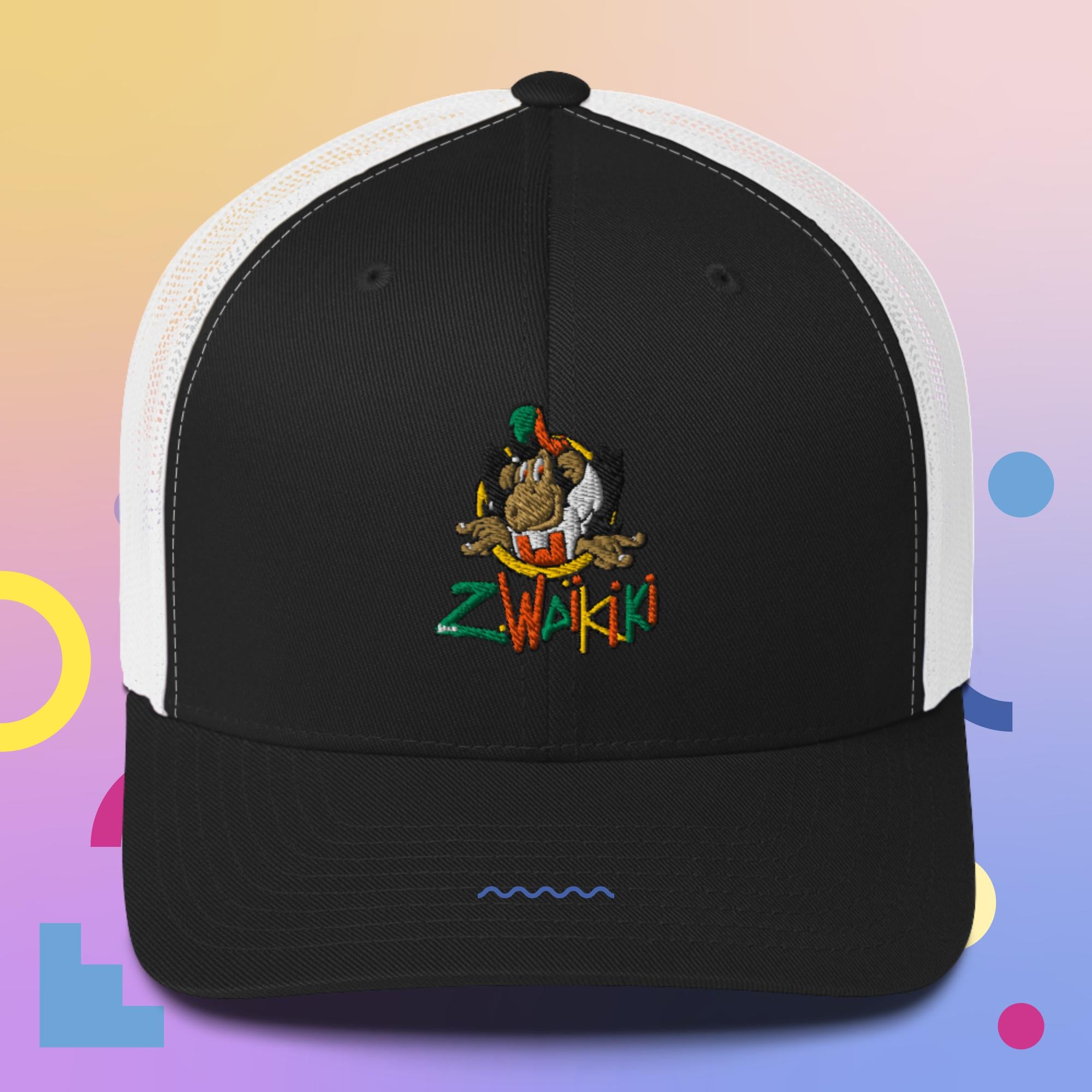 Casquette Waikiki GenZ Trucker logo marque Brodé — vintage